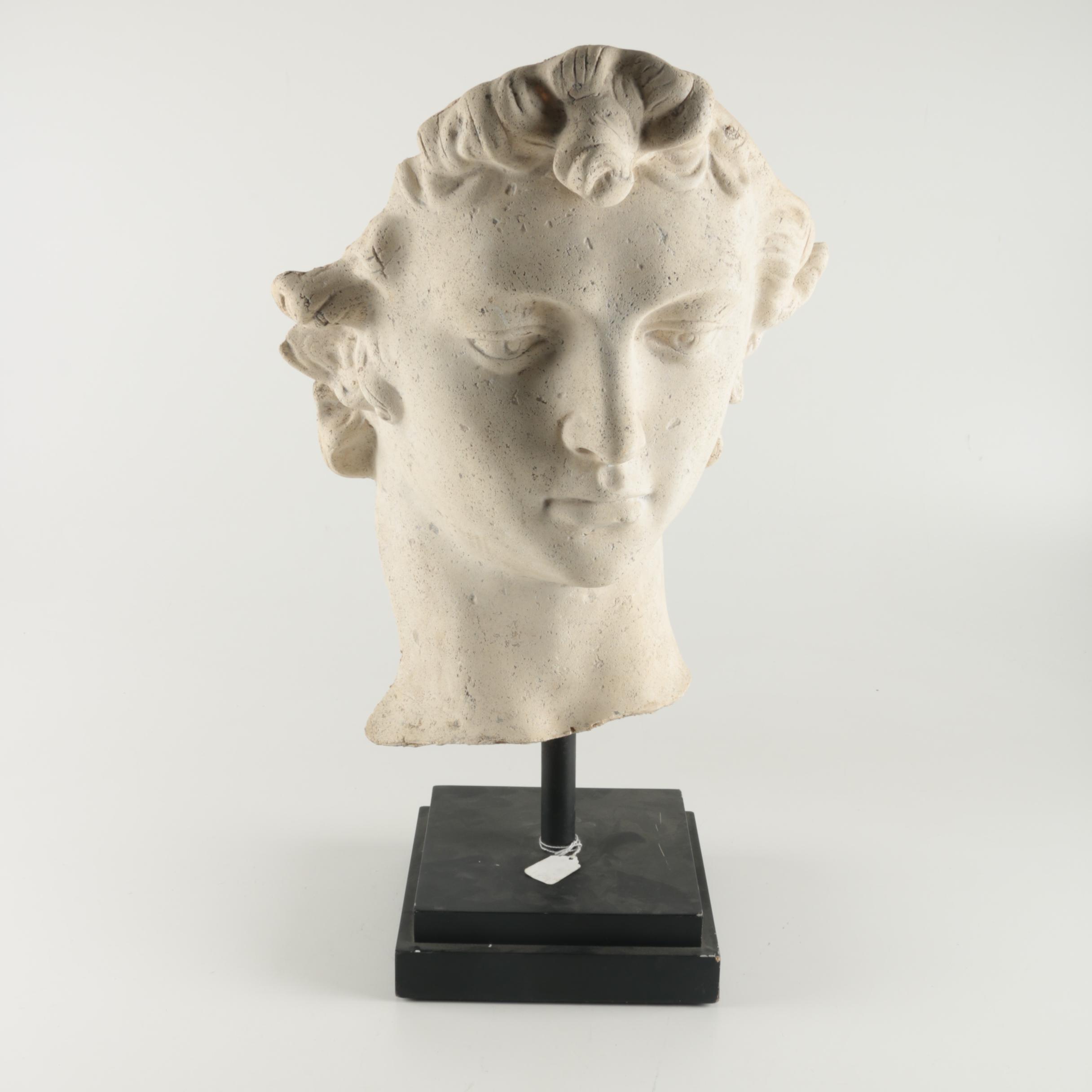 Cast Facial Ceramic Bust