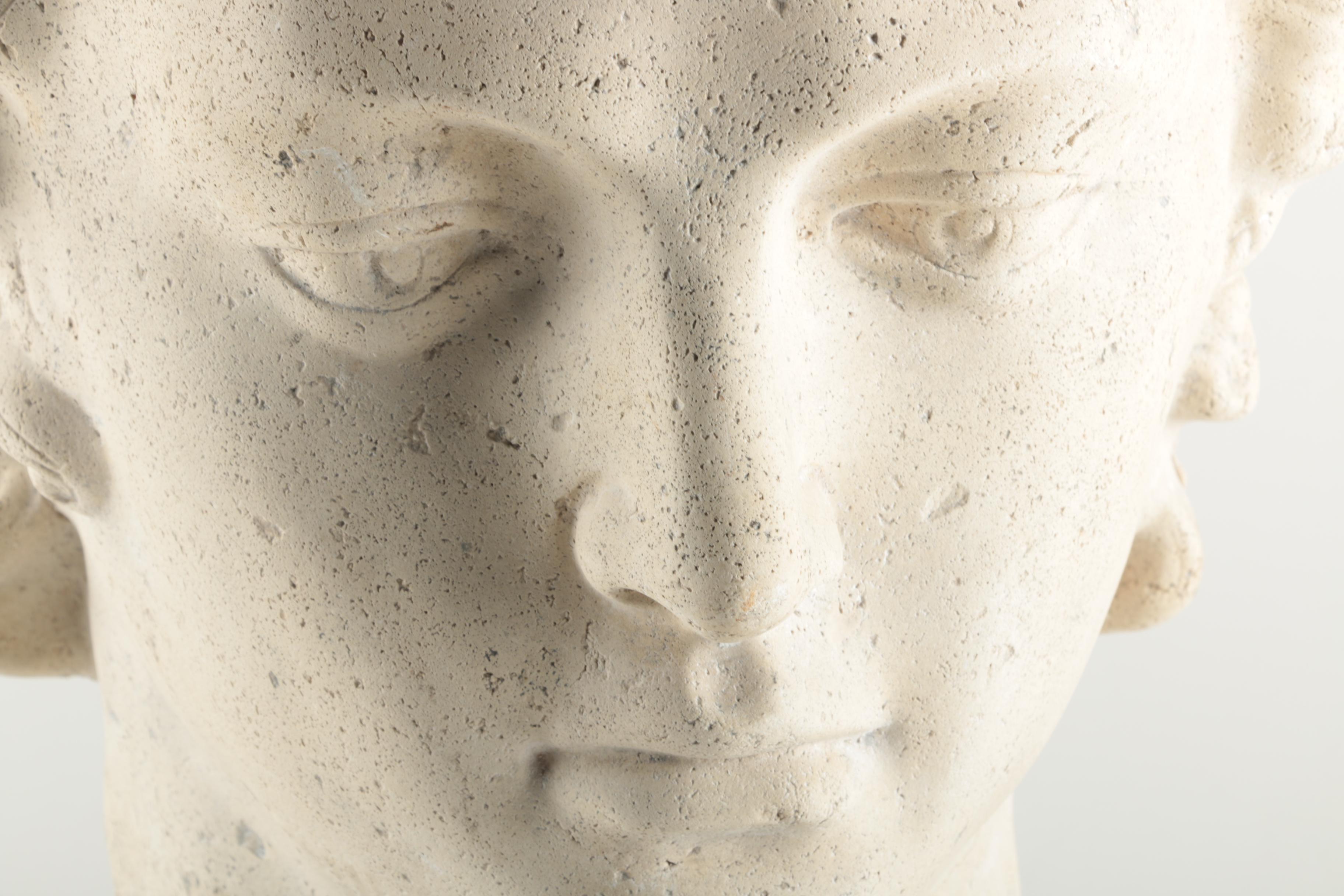 Cast Facial Ceramic Bust