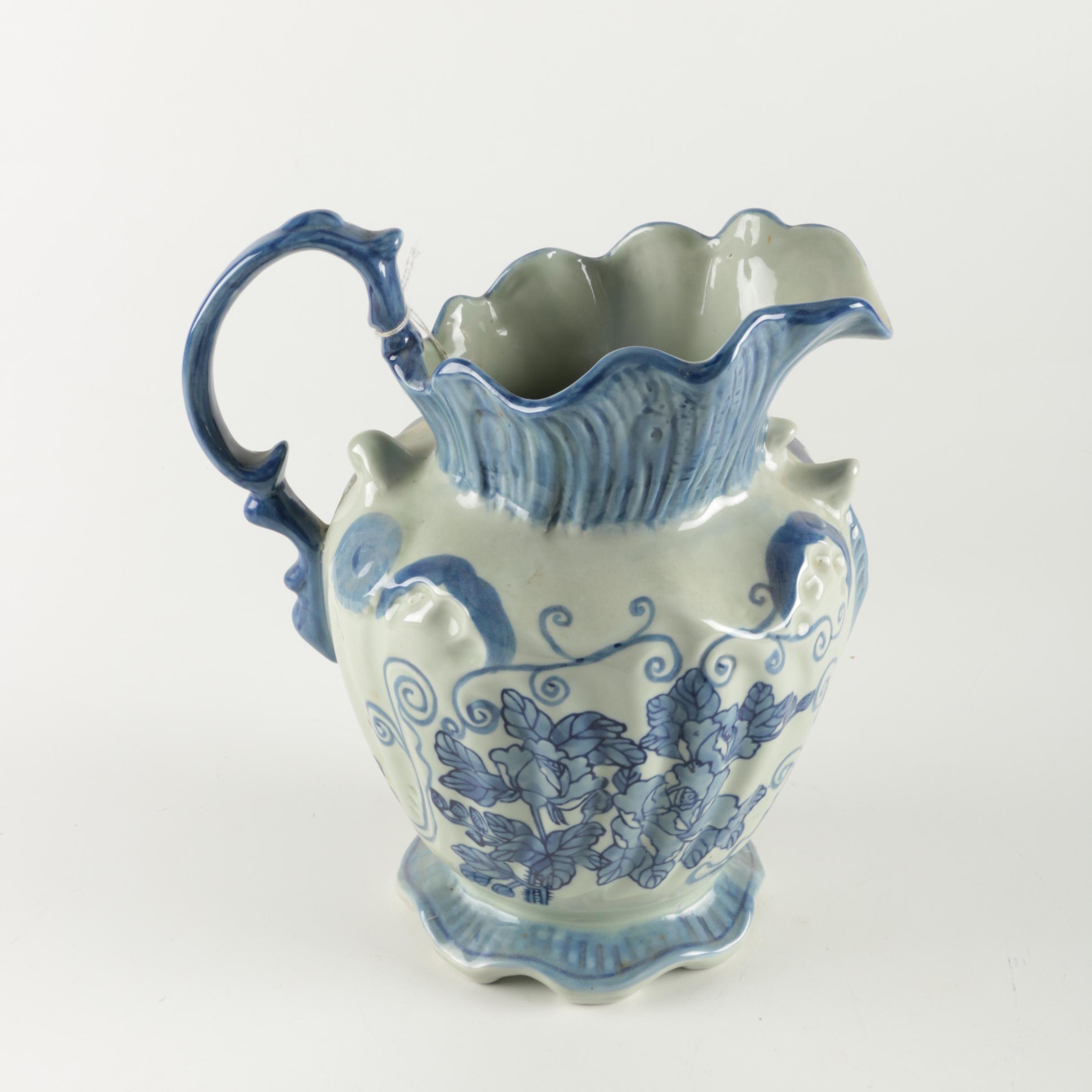 Reproduction Ironstone Ceramic Pitcher