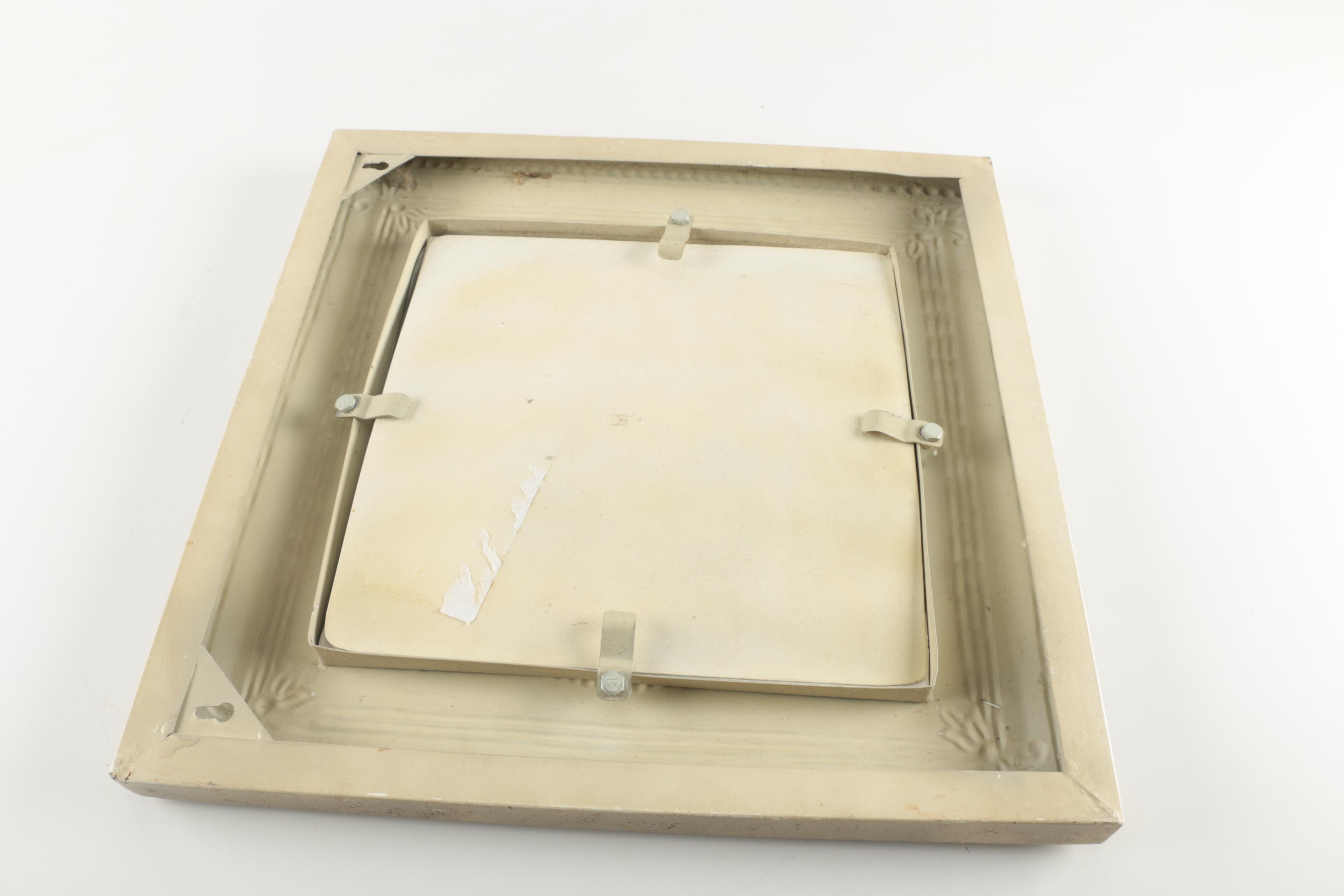 Accent Mirror with Embossed Tin Frame