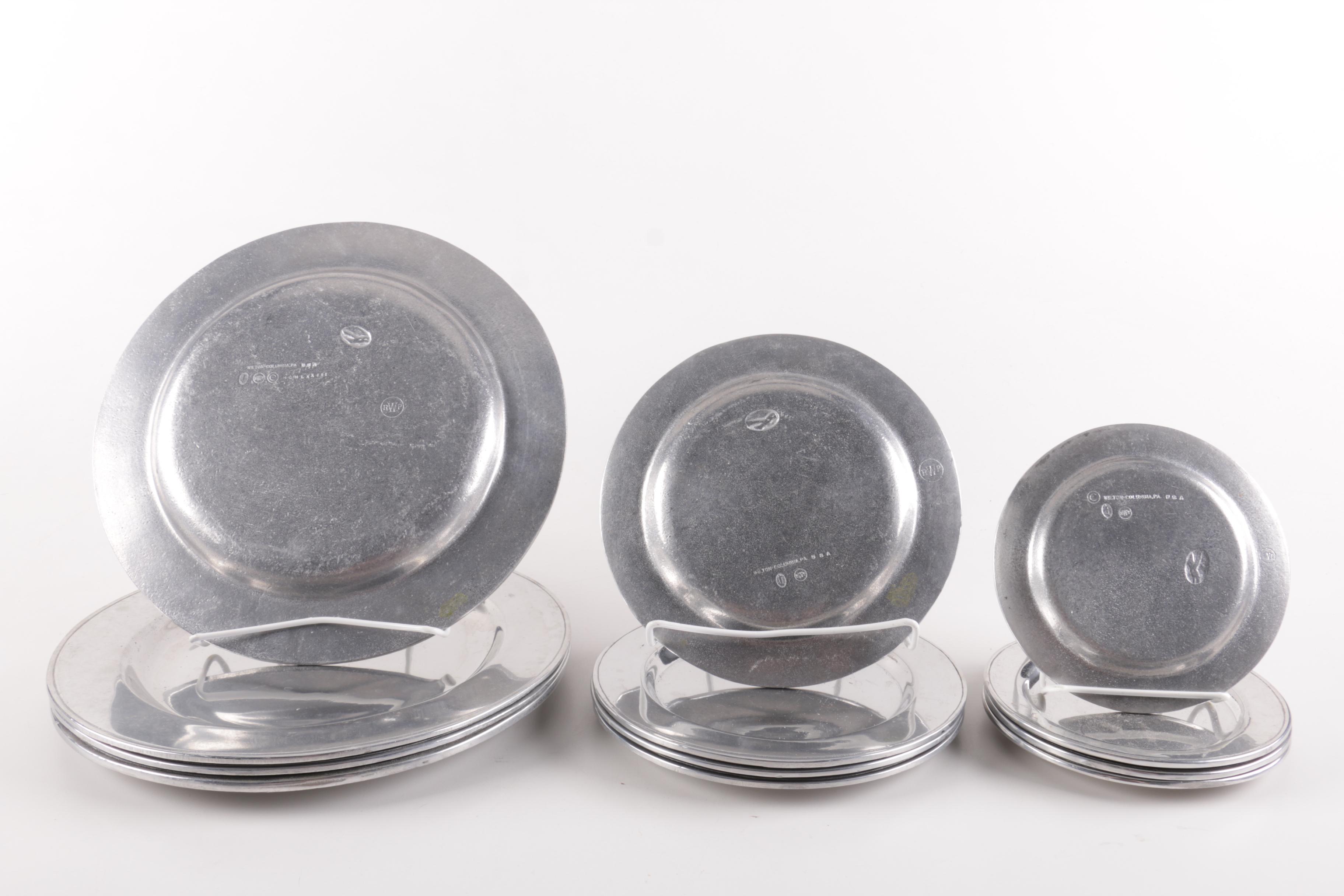 Wilton Armetale Pewter Plate Collection