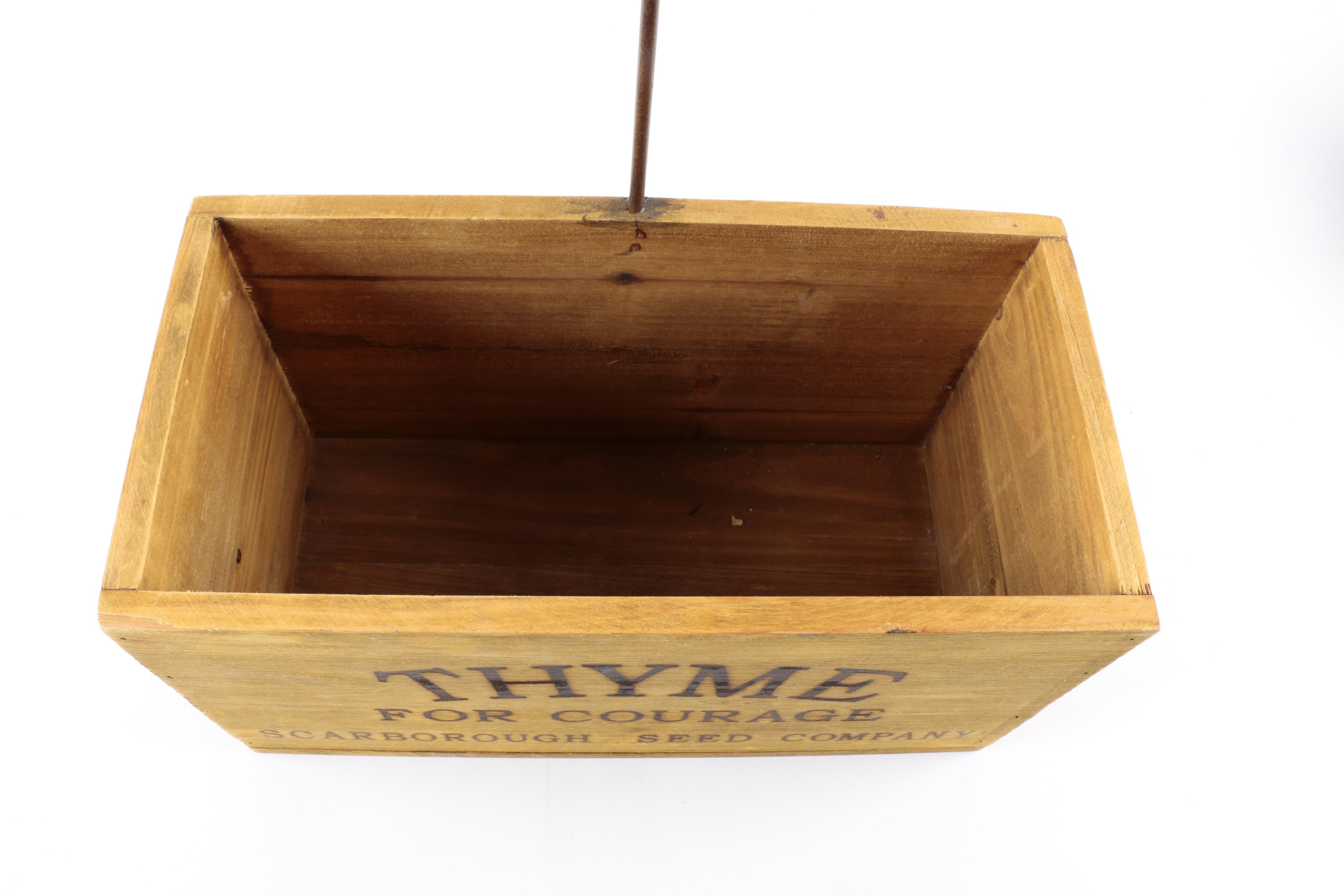 Wooden Herb Garden Boxes