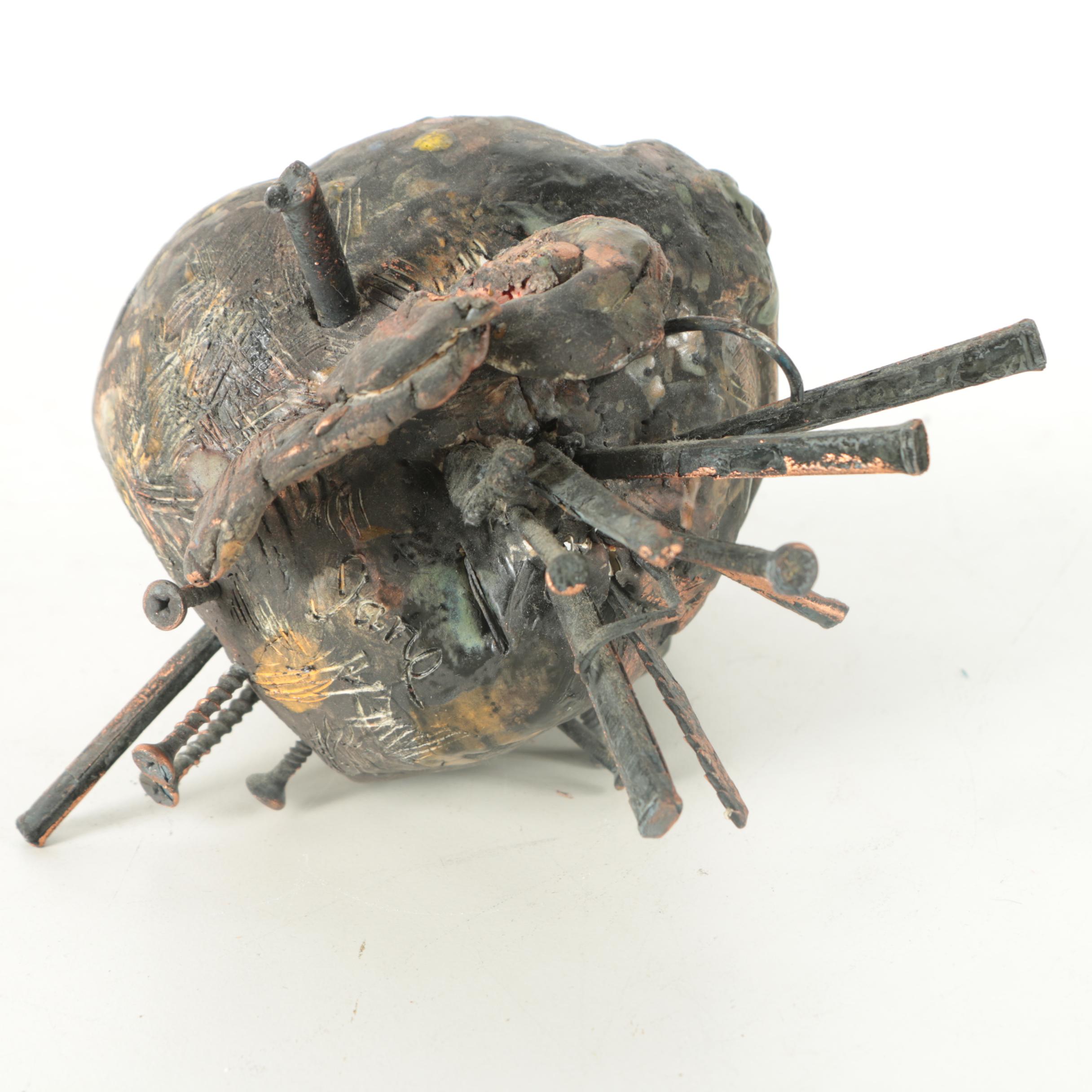 Painted Ceramic Head