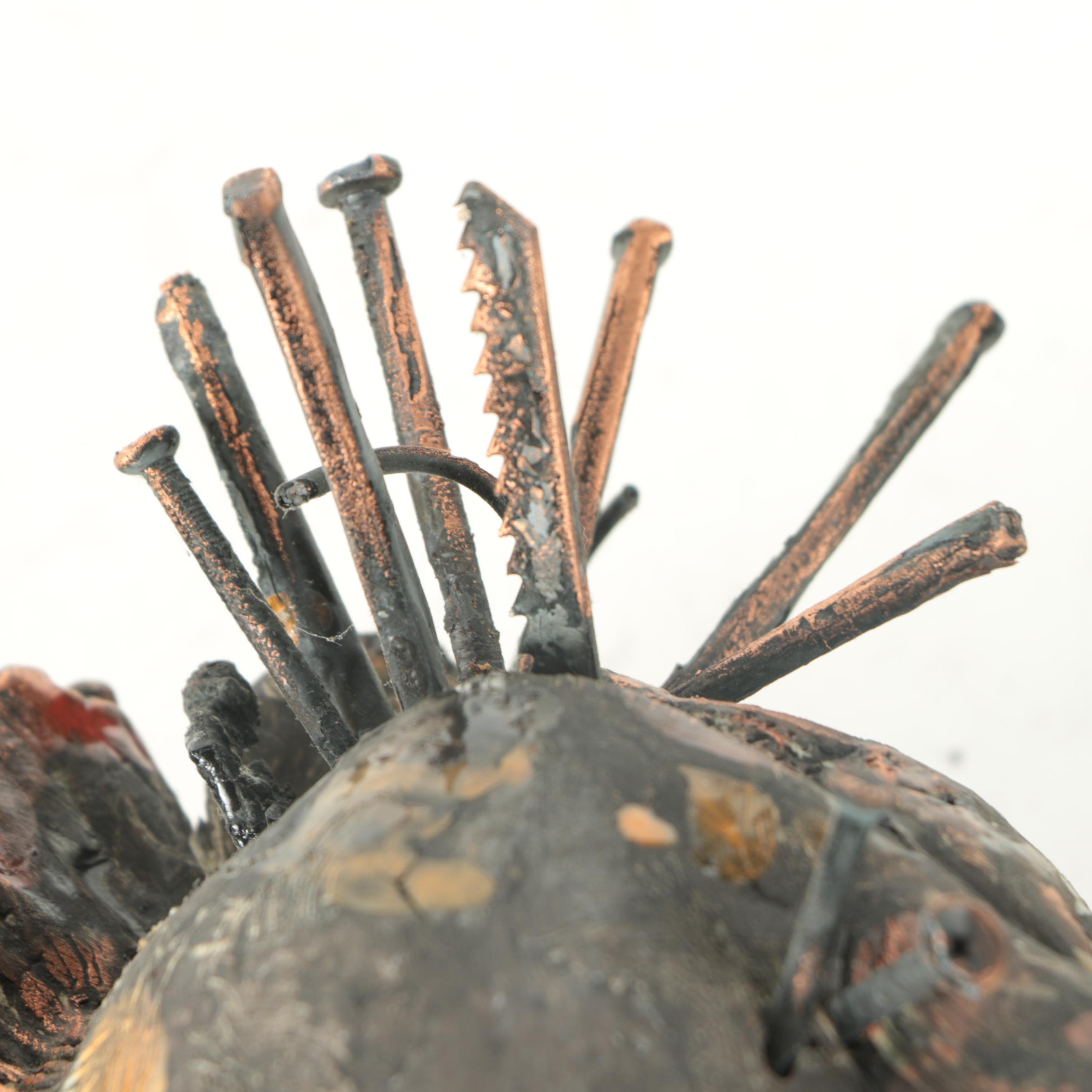 Painted Ceramic Head