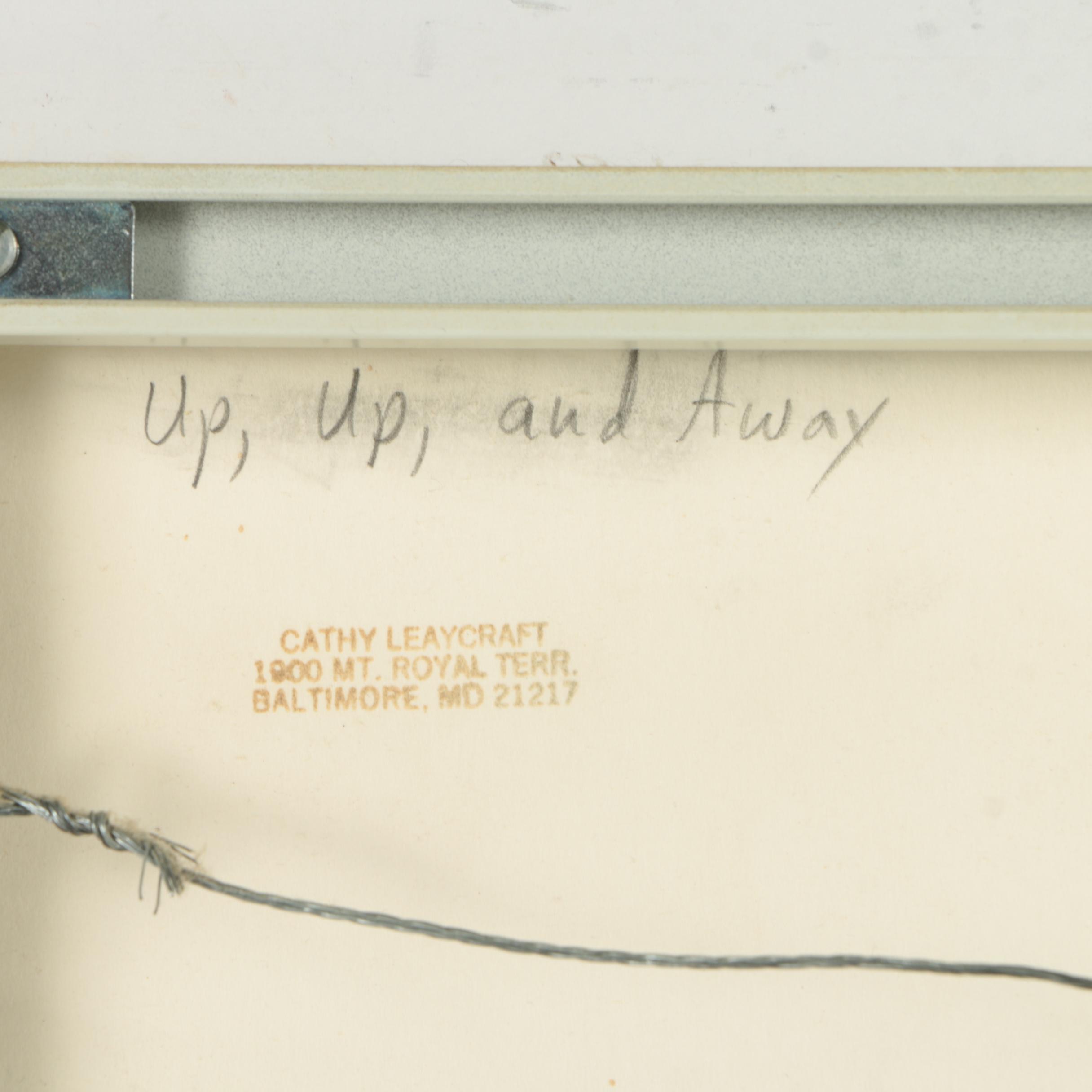 Signed Collage Made From Giclee and Offset Lithograph Prints "Up, Up, and Away"