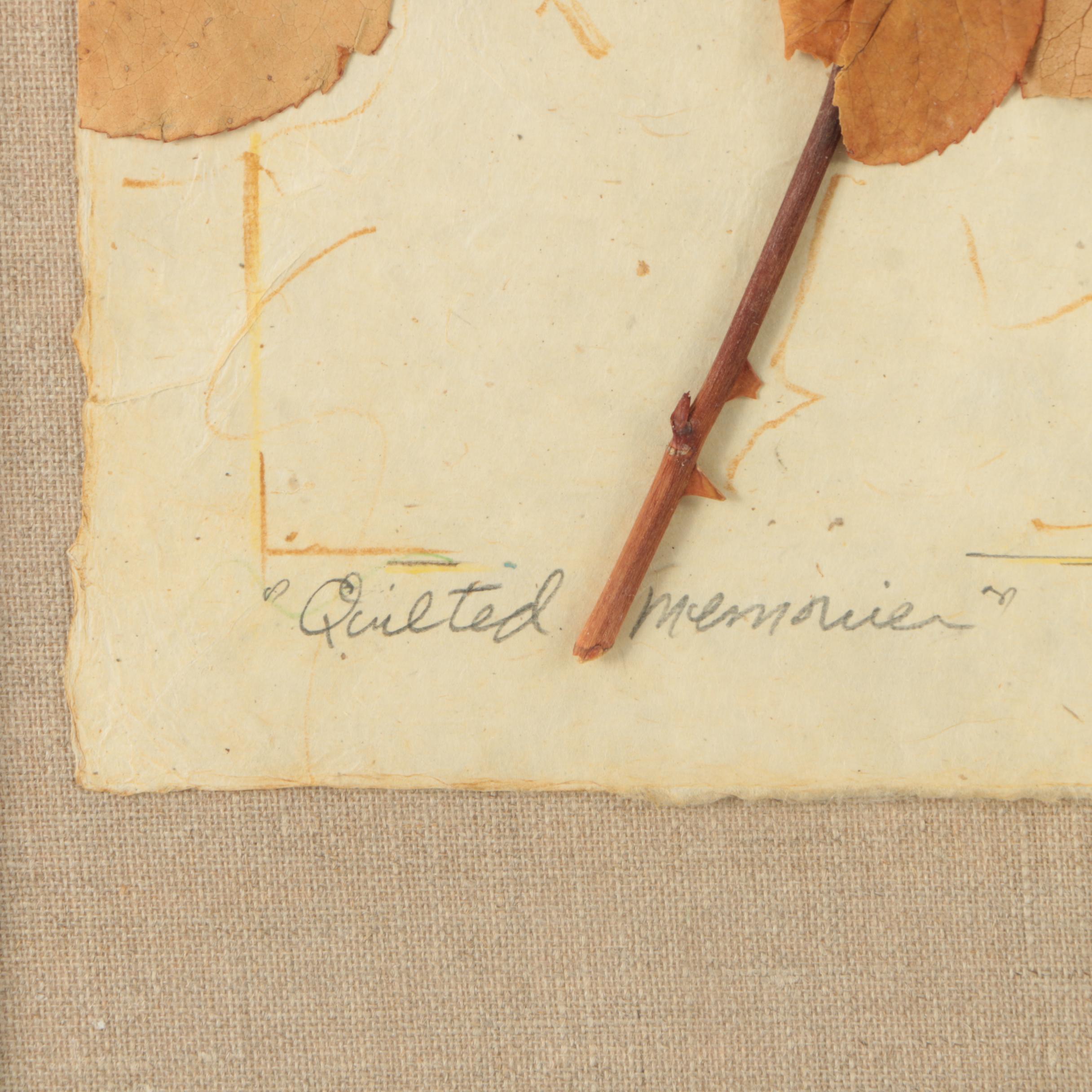 Jane Kelly Morais Mixed Media Collage "Quilted Memories"