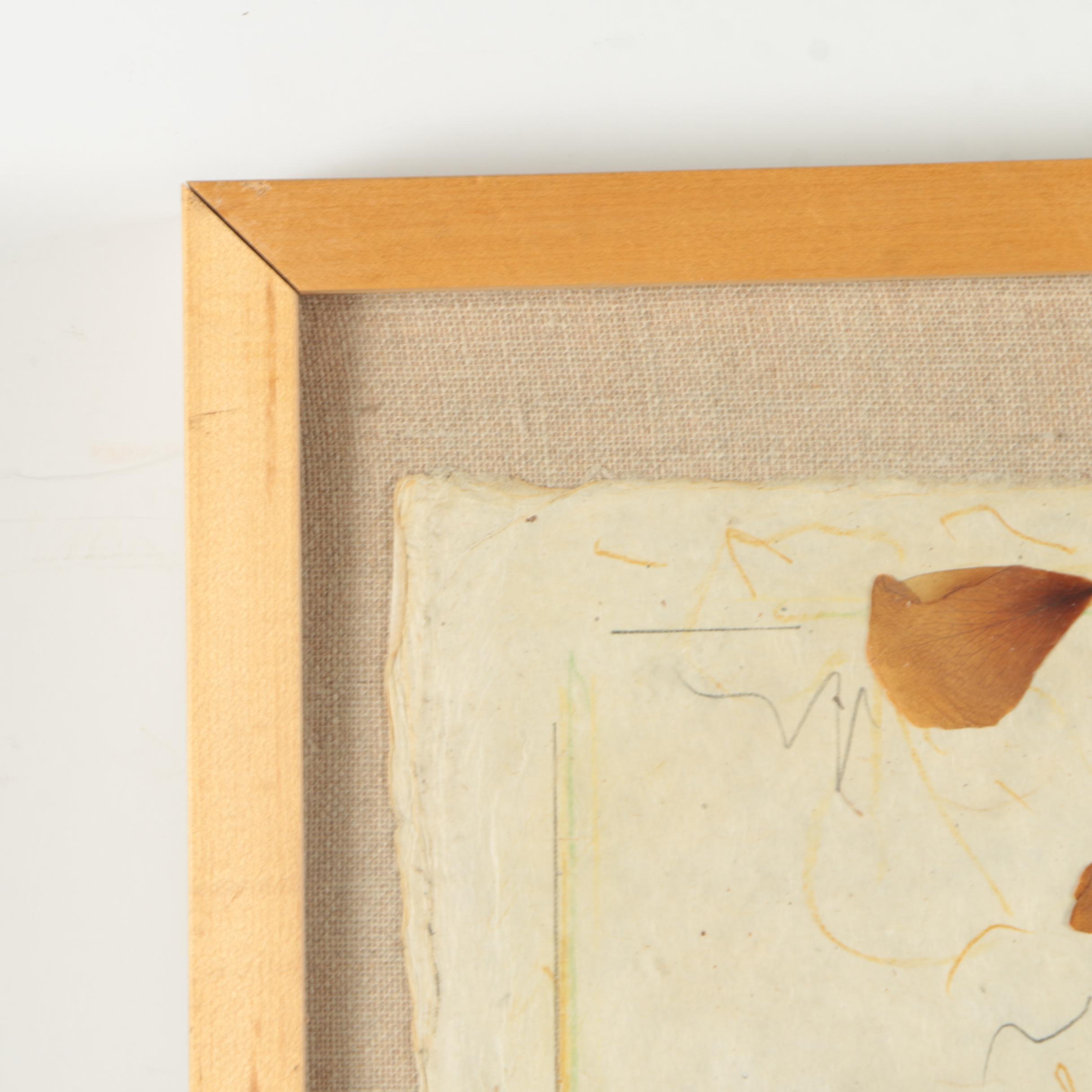 Jane Kelly Morais Mixed Media Collage "Quilted Memories"