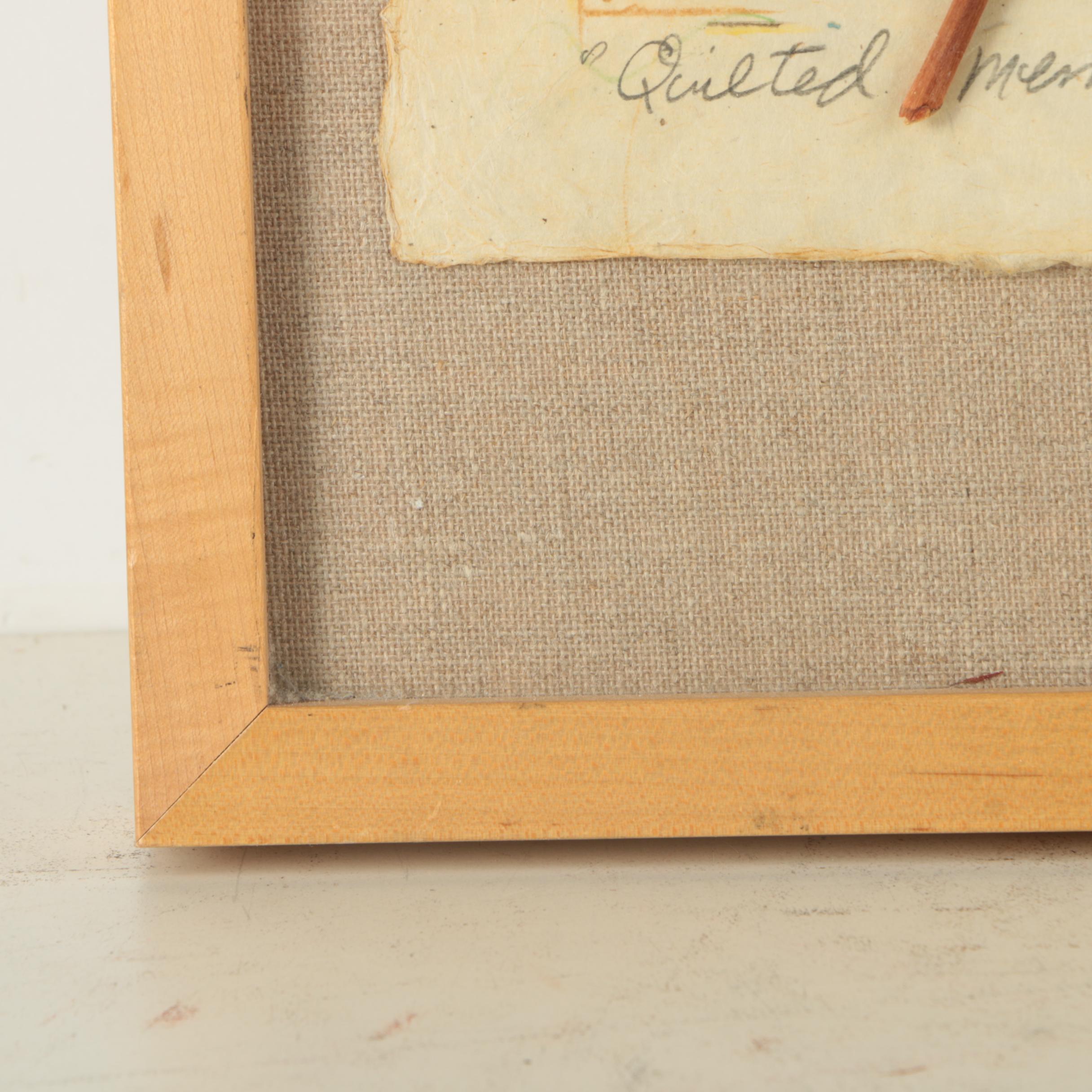 Jane Kelly Morais Mixed Media Collage "Quilted Memories"