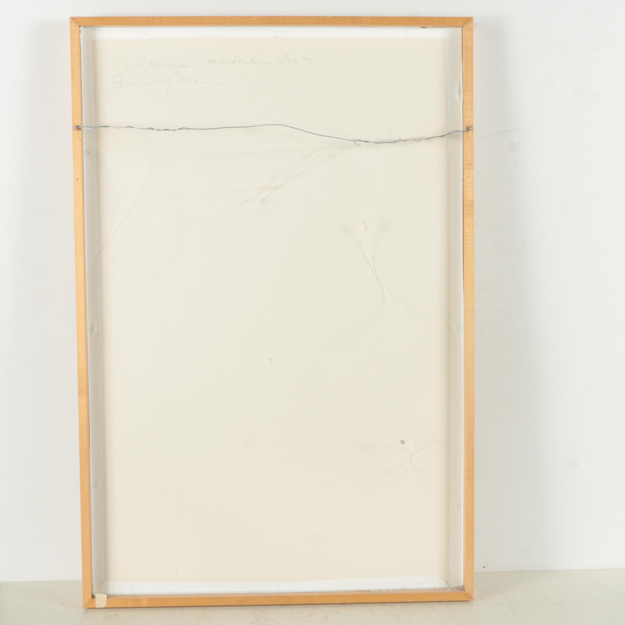 Jane Kelly Morais Mixed Media Collage "Quilted Memories"