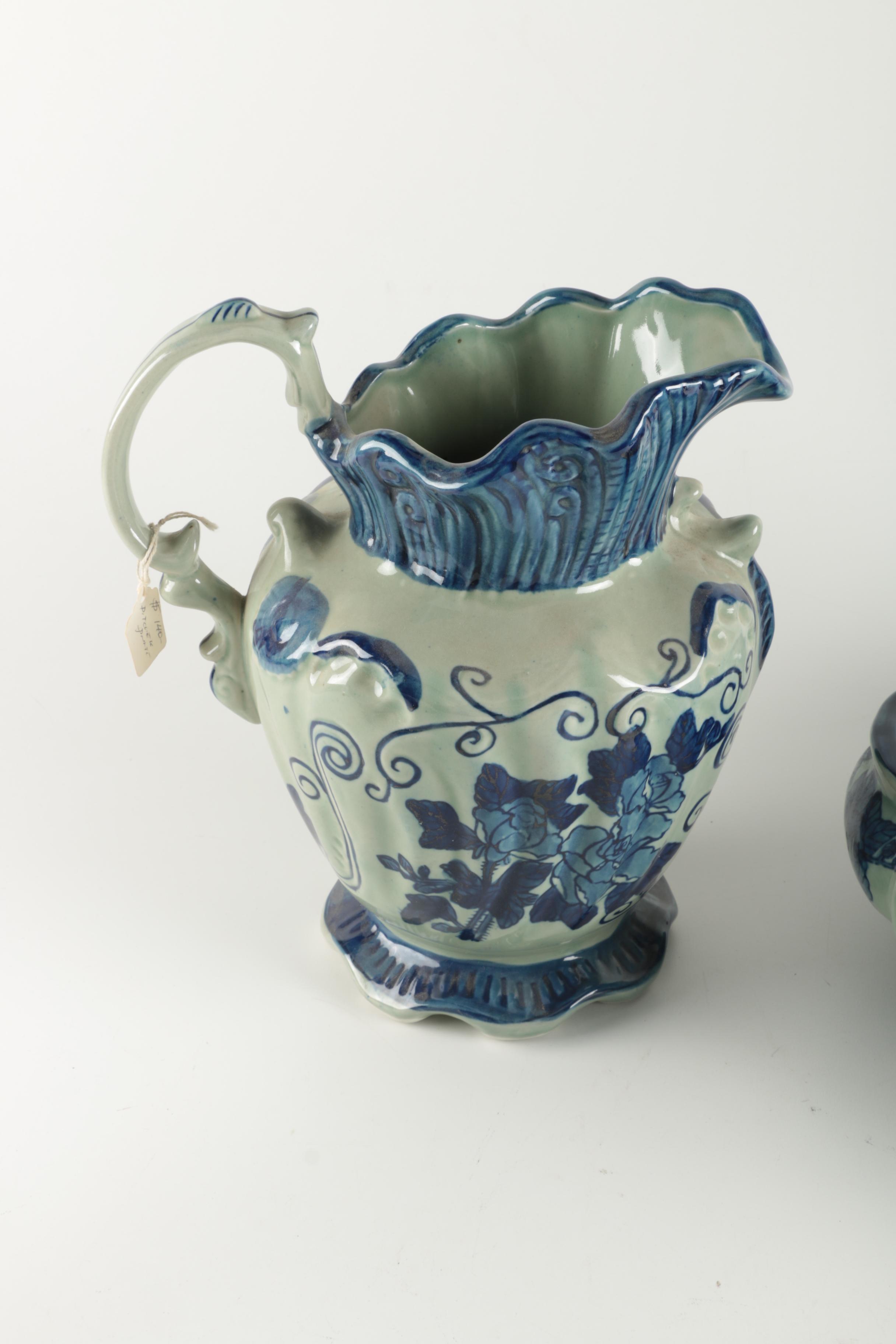 Assortment of Reproduction Ironstone Ceramic Vessels