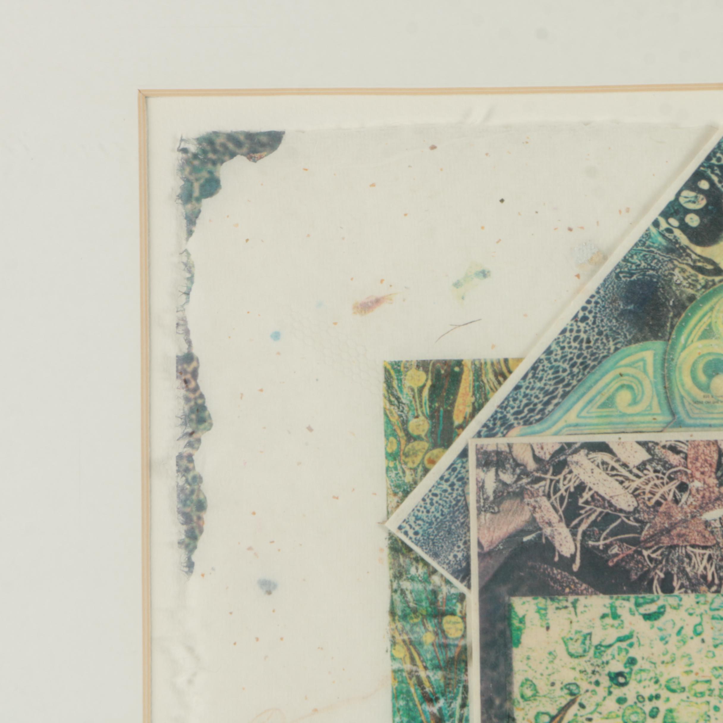 Jane Kelly Morais Collage of Digital Prints on Paper "Duet"