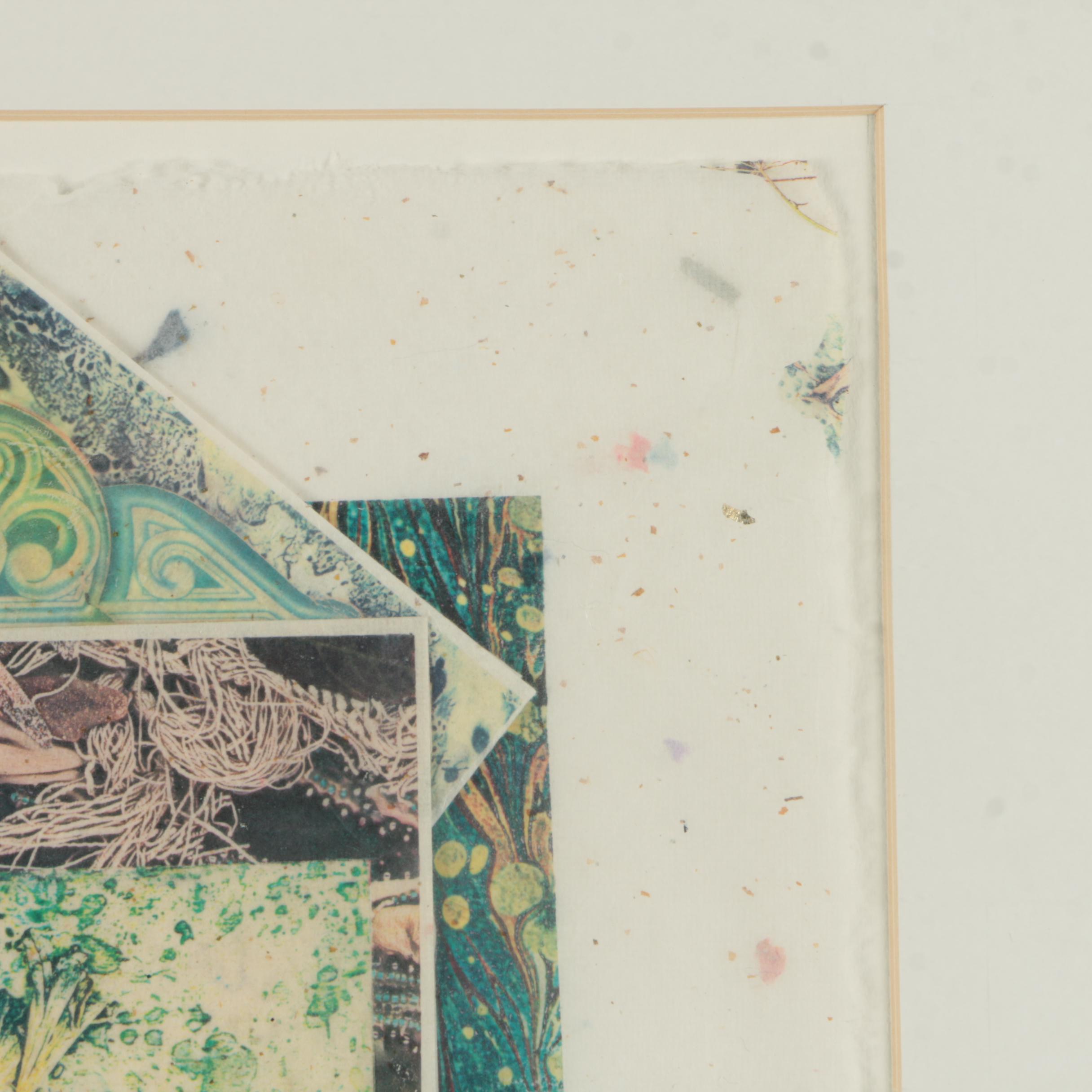 Jane Kelly Morais Collage of Digital Prints on Paper "Duet"