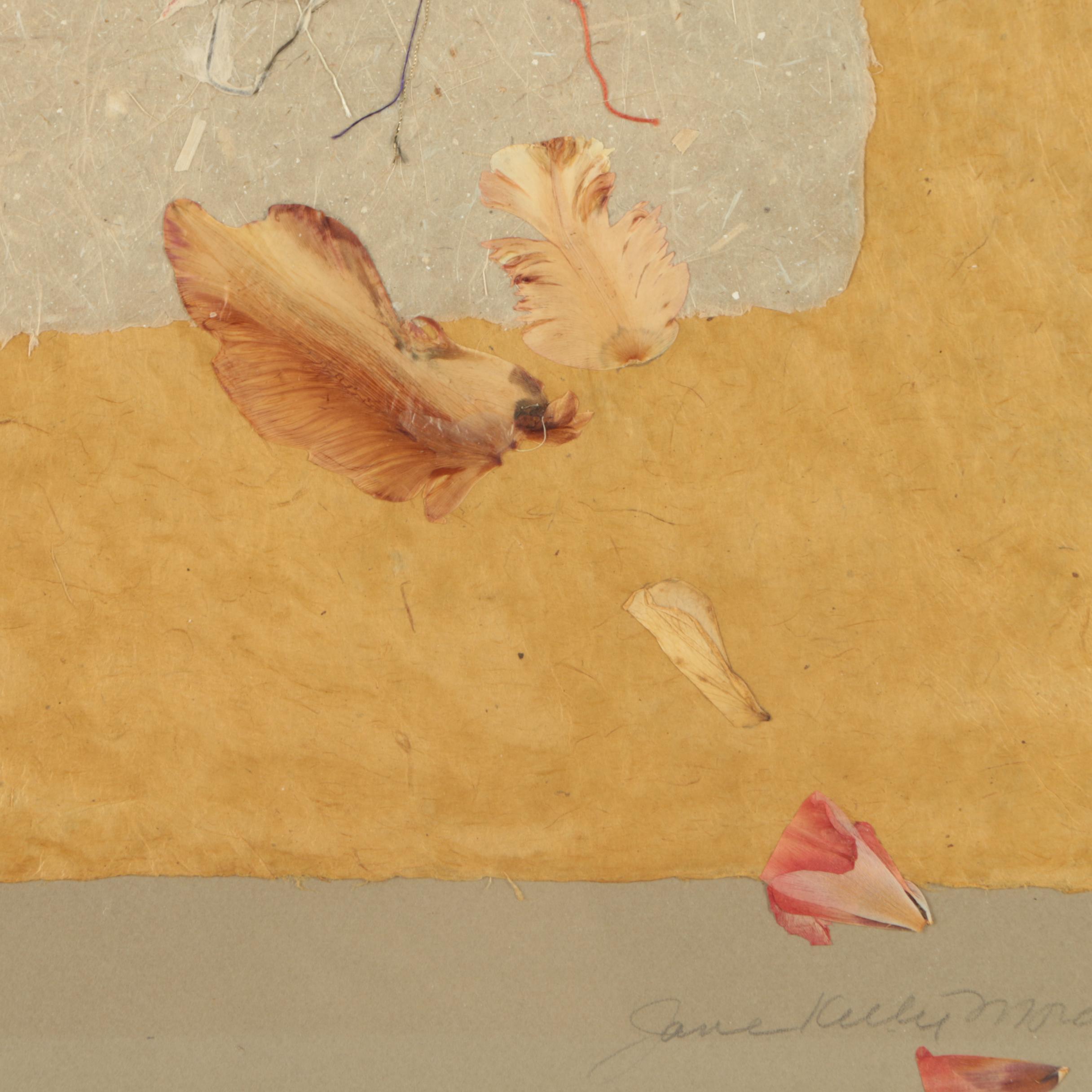 Jane Kelly Morais Mixed Media Collage "Parrots"