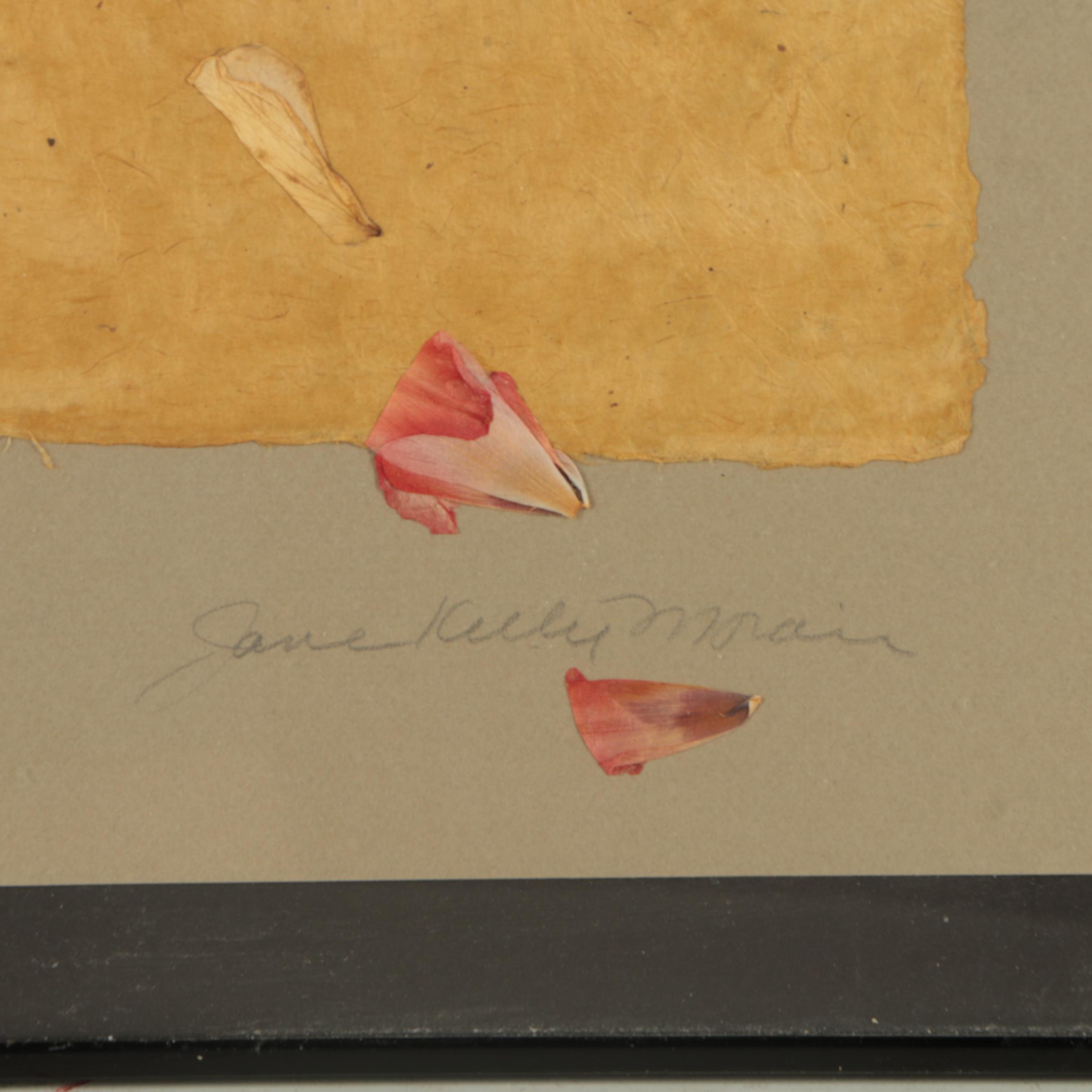 Jane Kelly Morais Mixed Media Collage "Parrots"