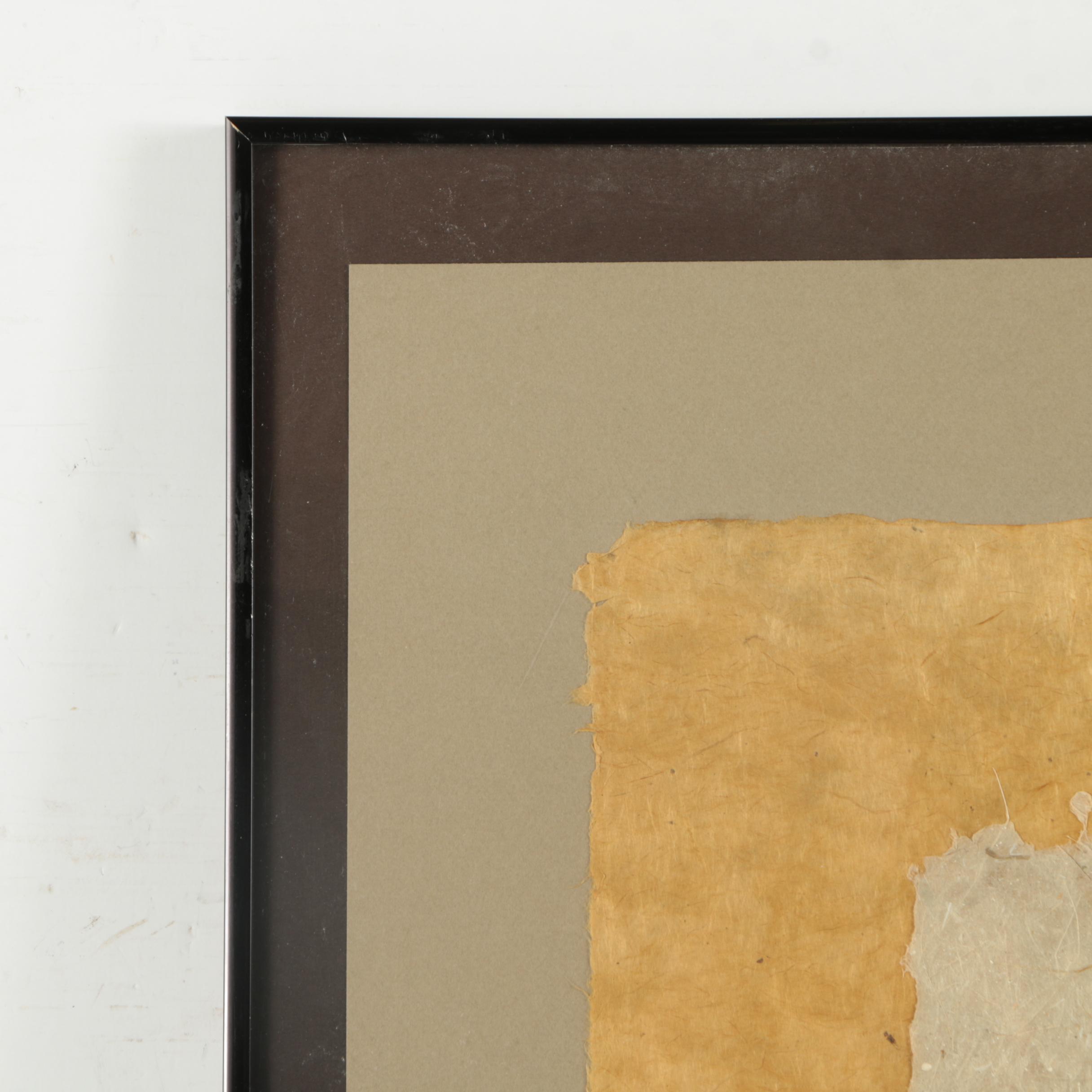 Jane Kelly Morais Mixed Media Collage "Parrots"