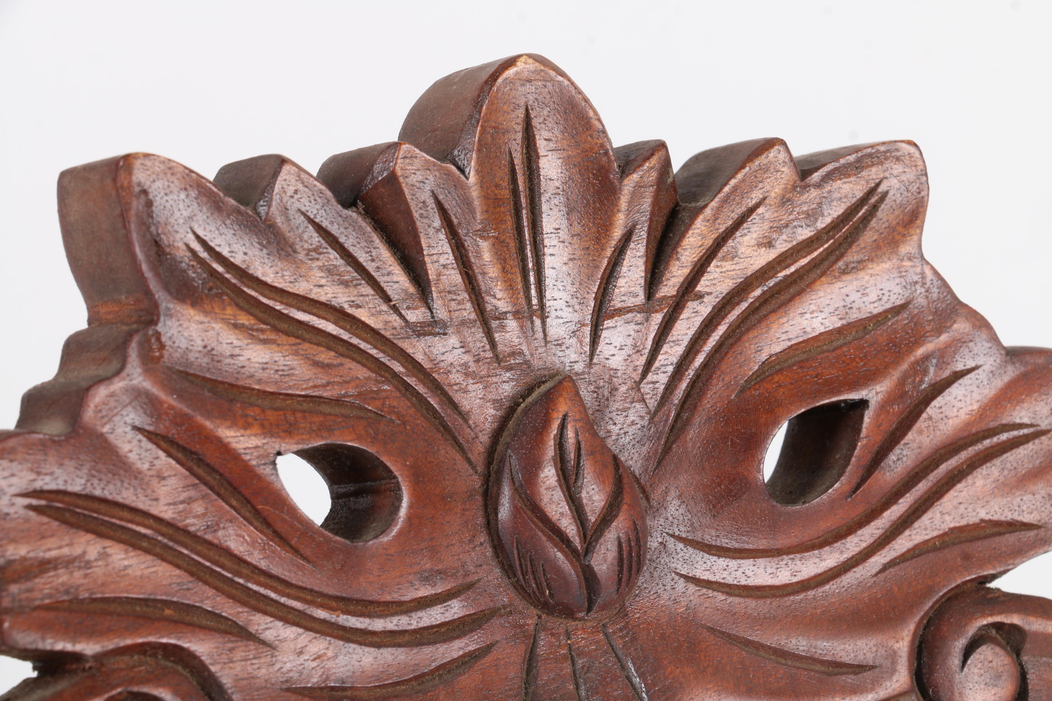 Victorian Style Mirror with Coat Hooks