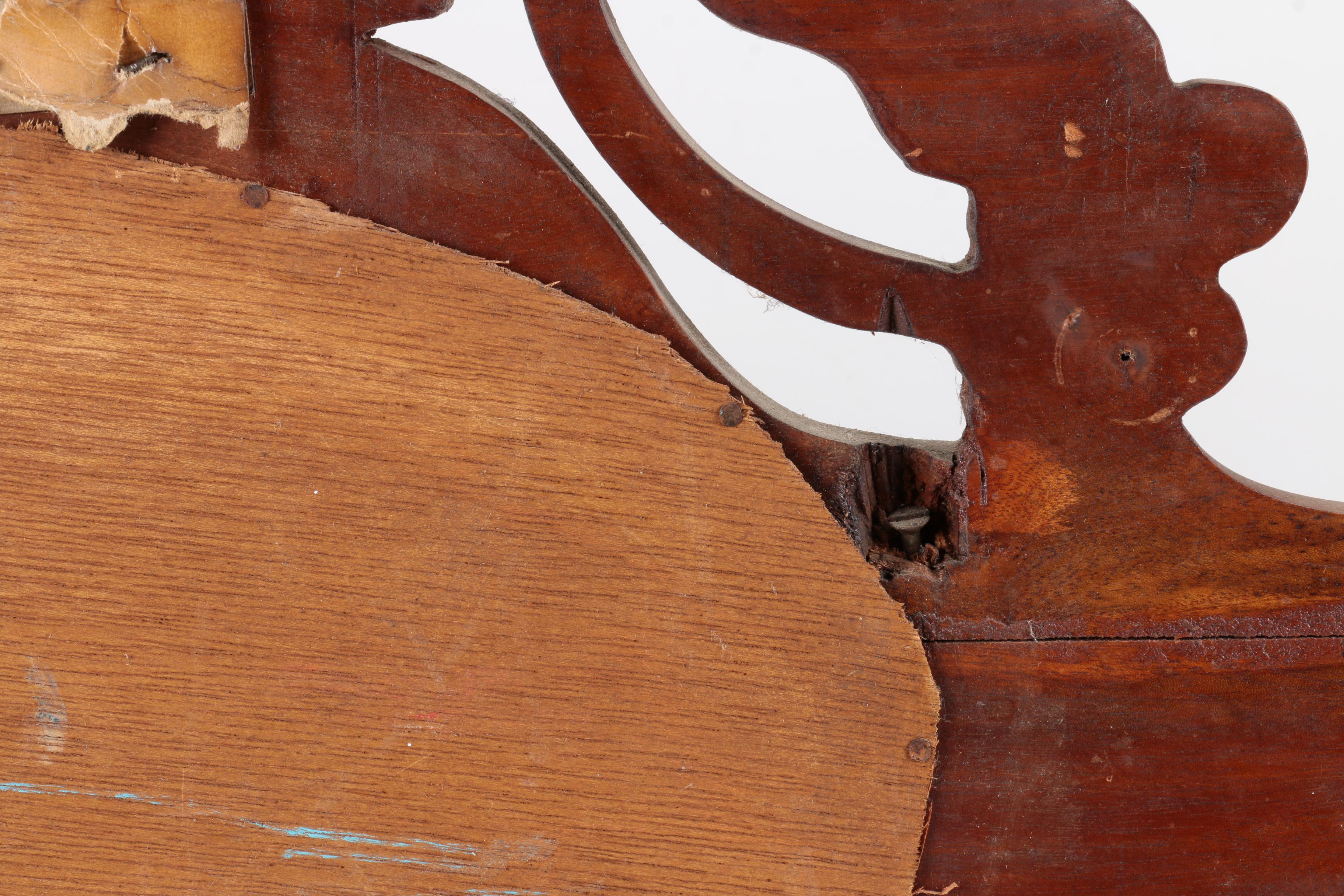 Victorian Style Mirror with Coat Hooks