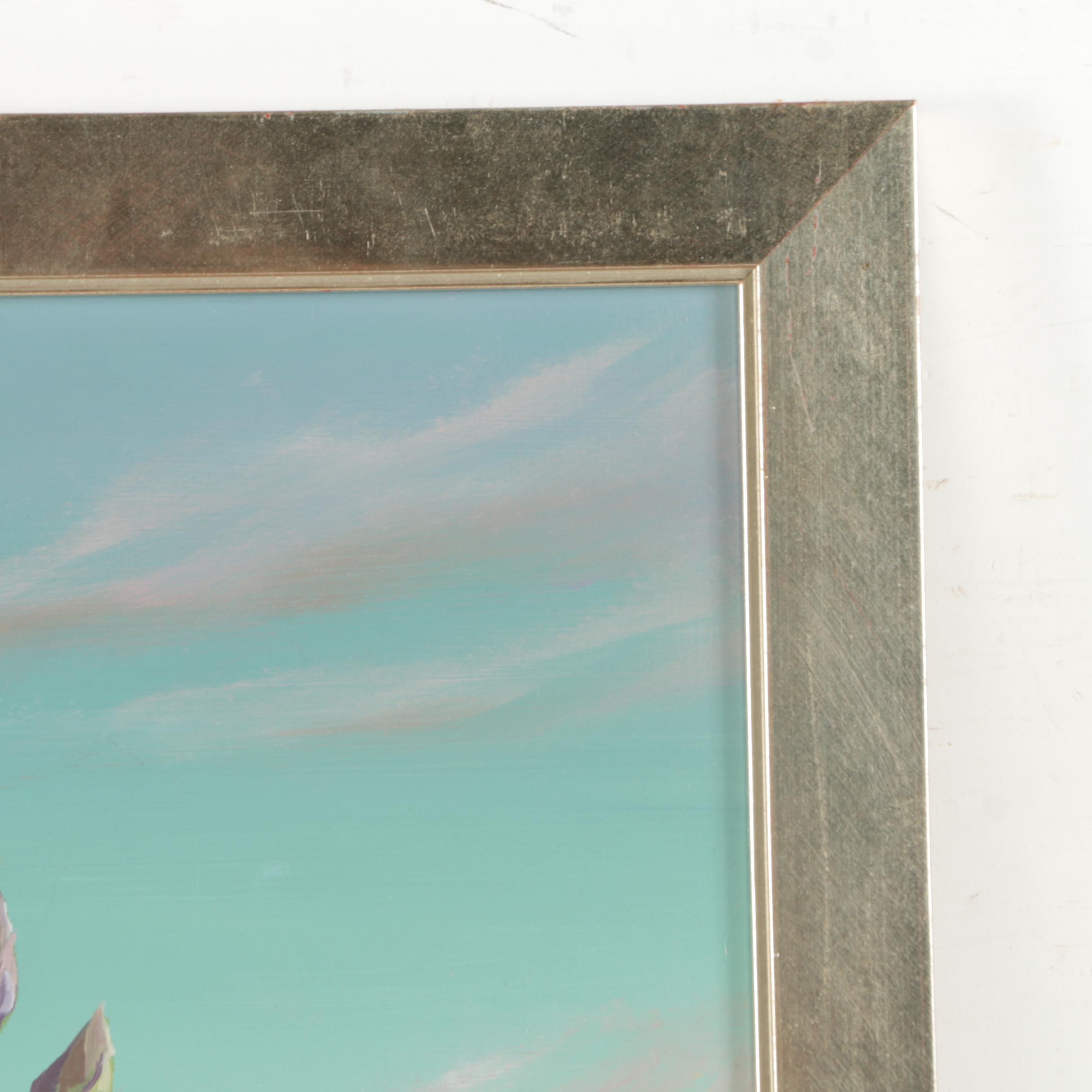 H.E. Kirstel Signed Oil Painting on Board