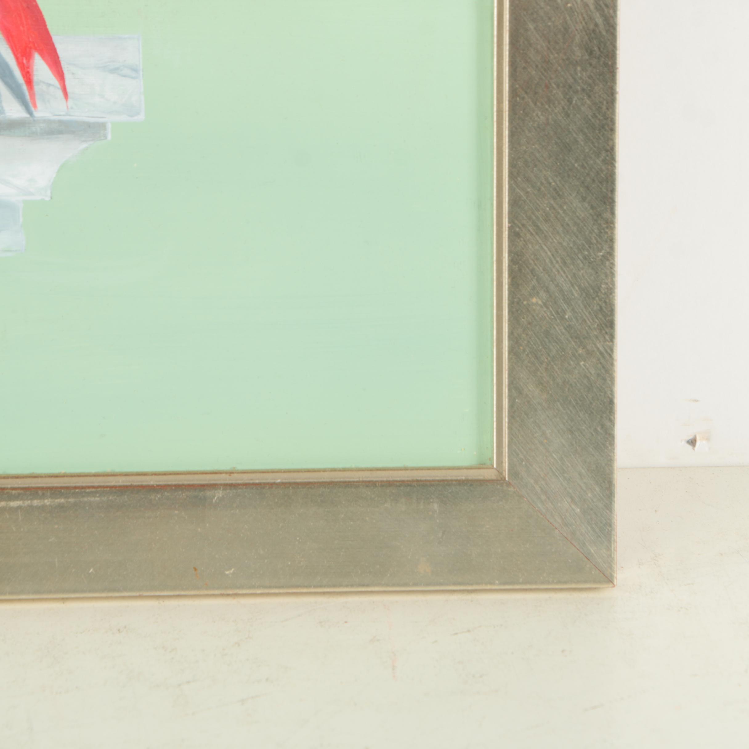 H.E. Kirstel Signed Oil Painting on Board