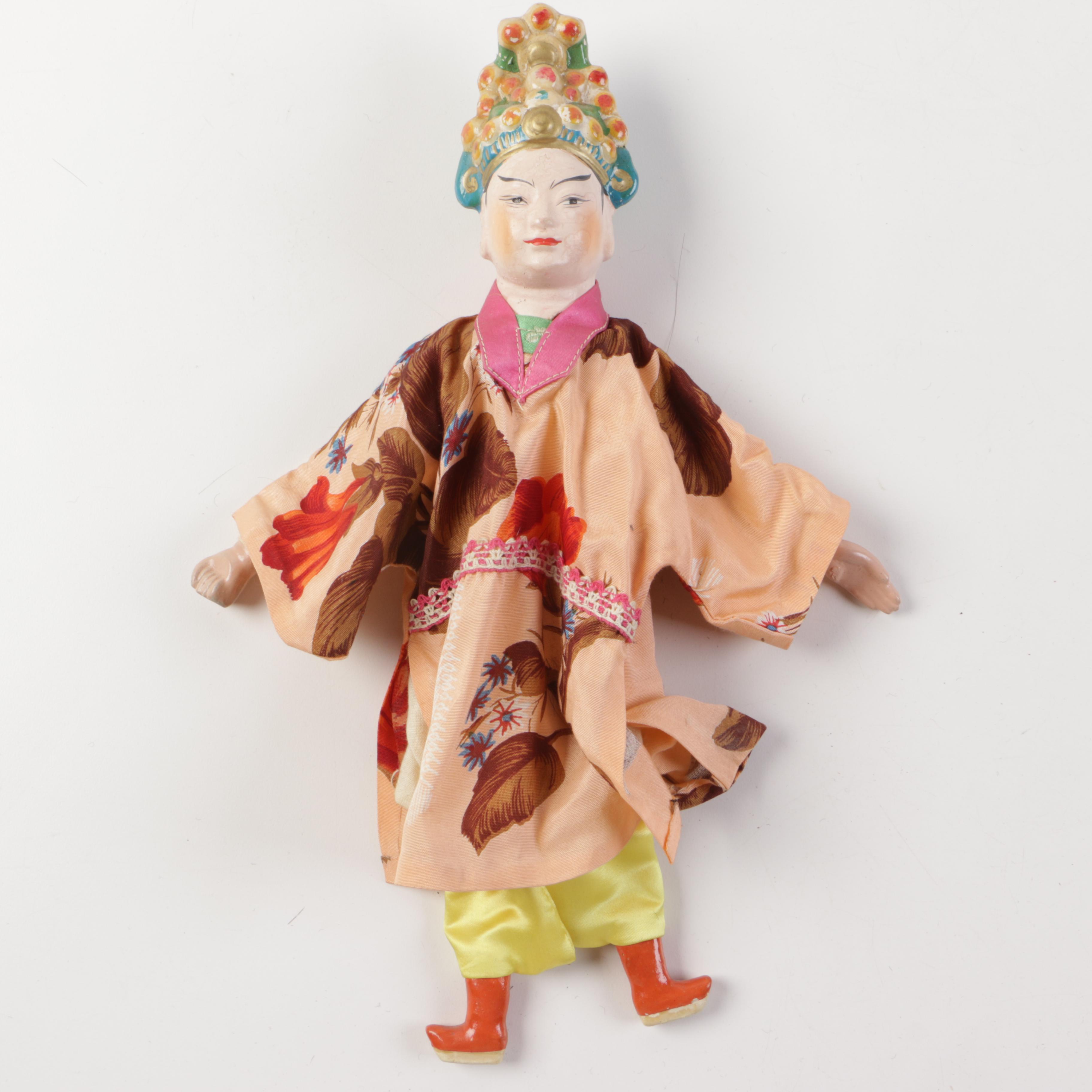 Antique Chinese Dime Store Dolls and Vintage Asian Decor