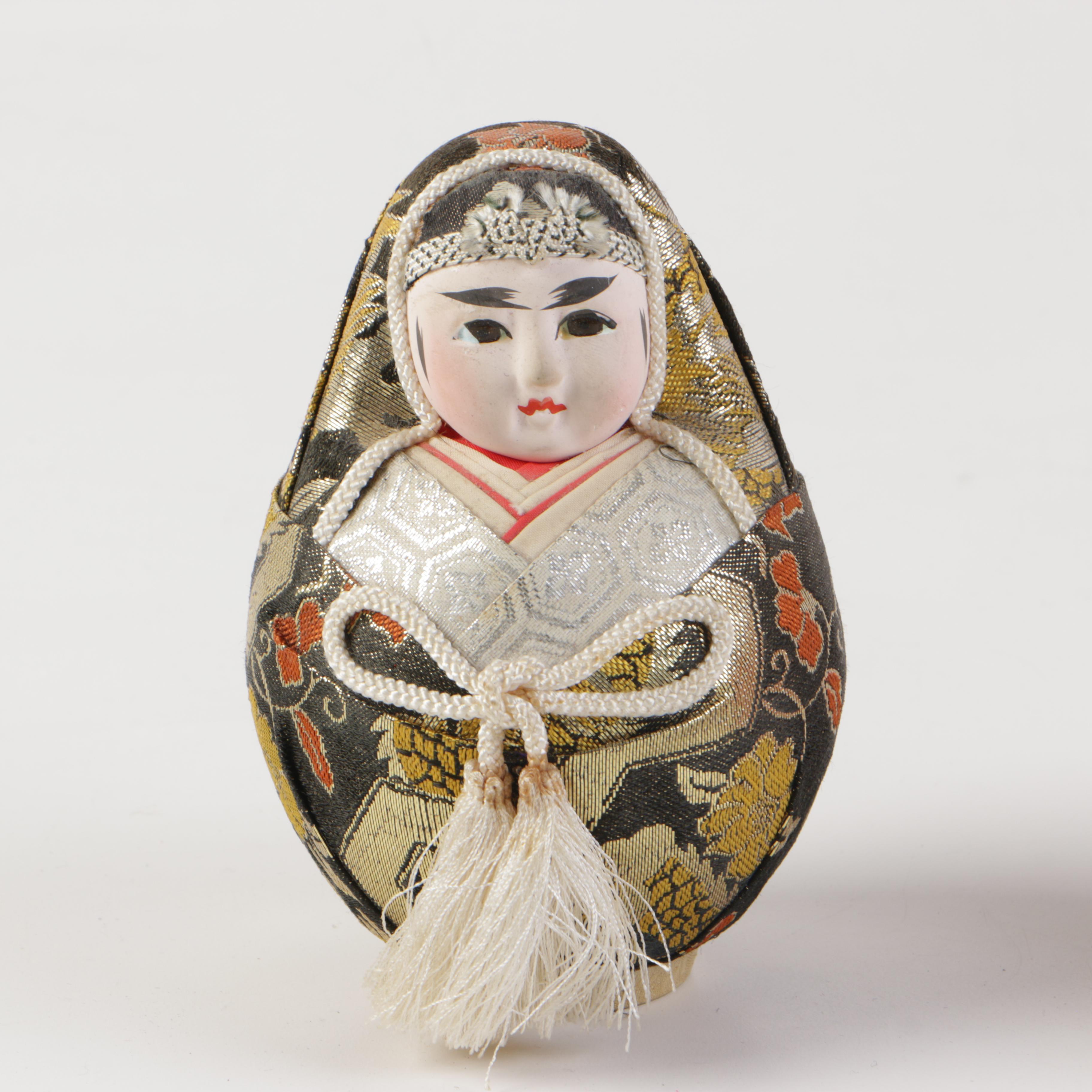 Antique Chinese Dime Store Dolls and Vintage Asian Decor