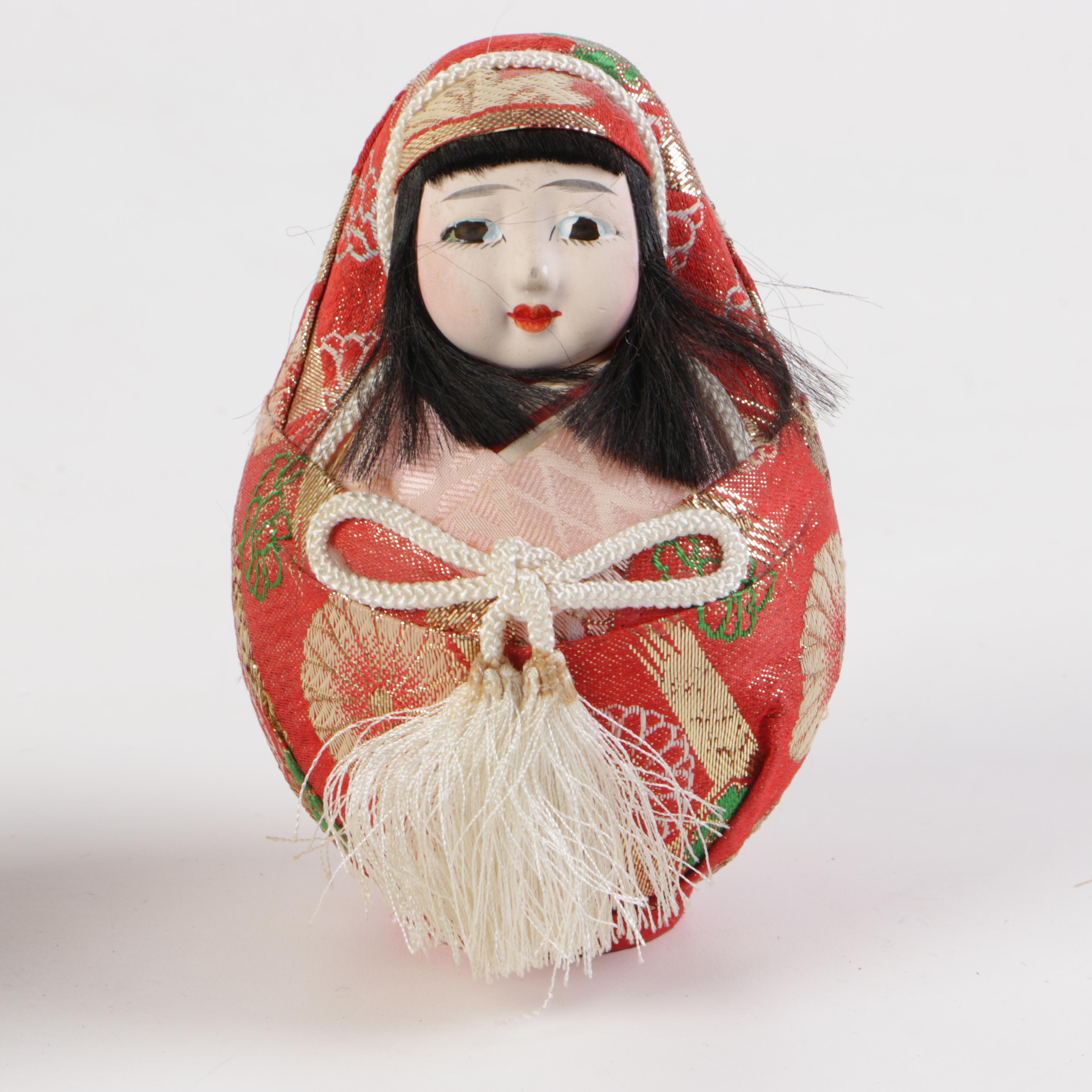 Antique Chinese Dime Store Dolls and Vintage Asian Decor