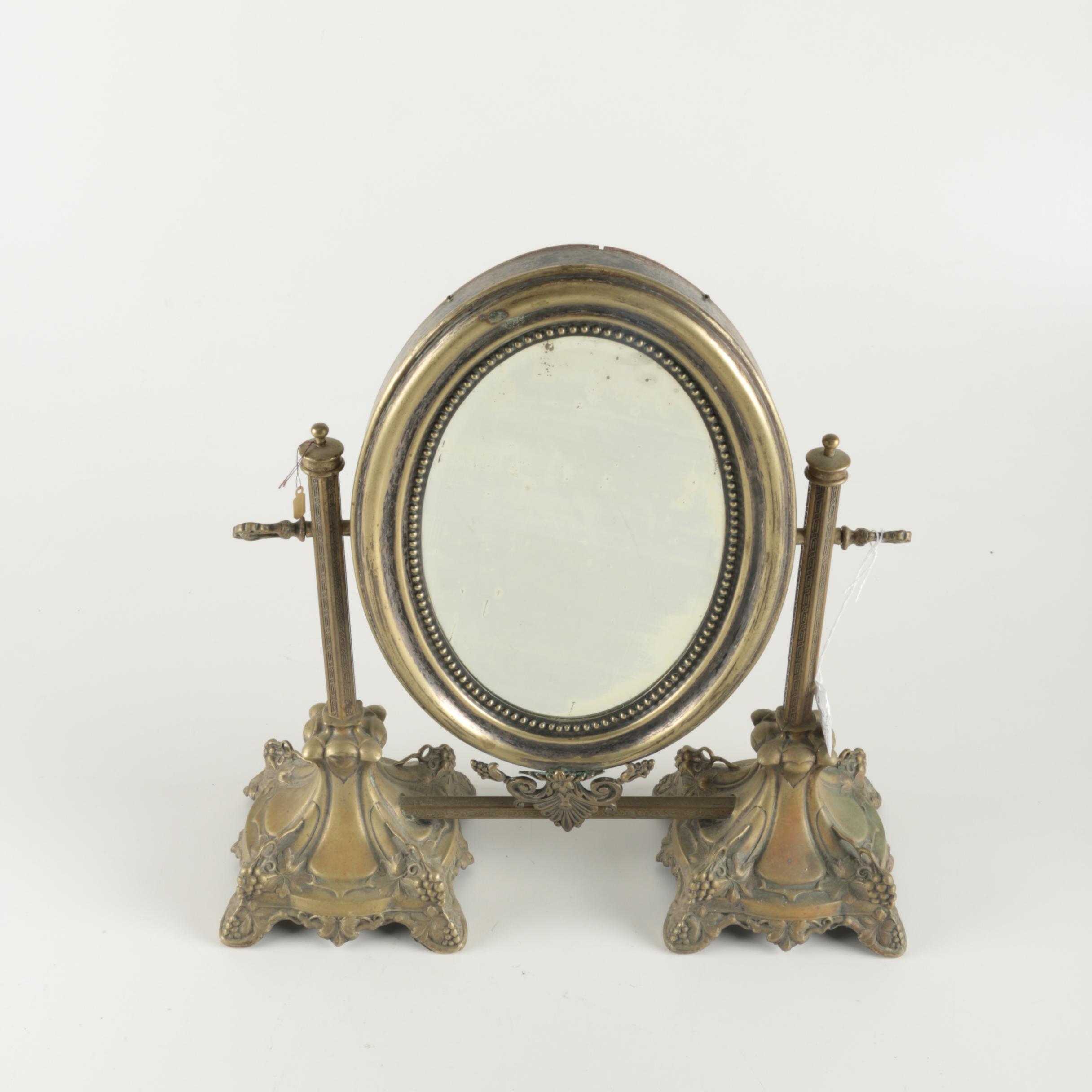 Victorian Style Swivel Vanity Mirror