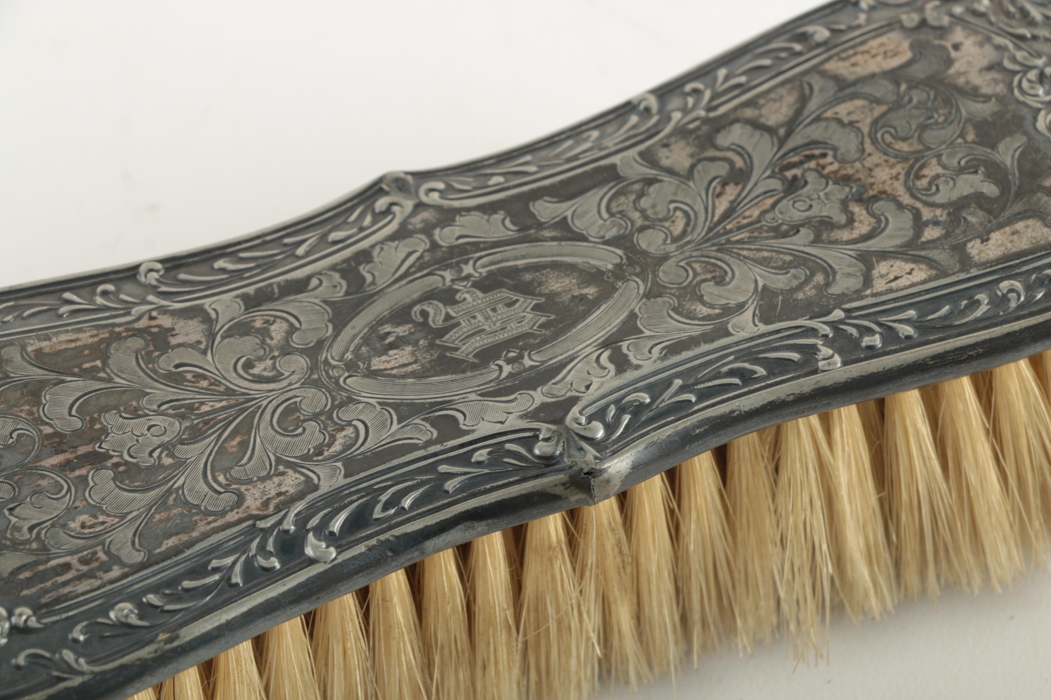 Silver Plate Handled Clothes Brush