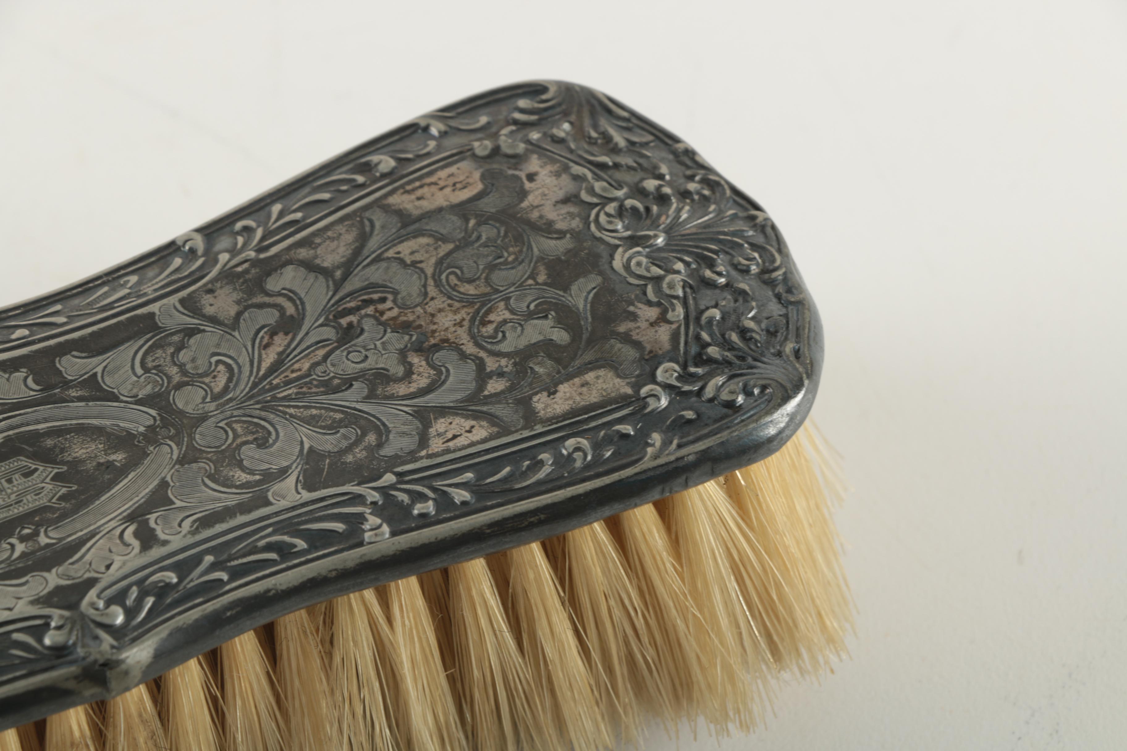 Silver Plate Handled Clothes Brush