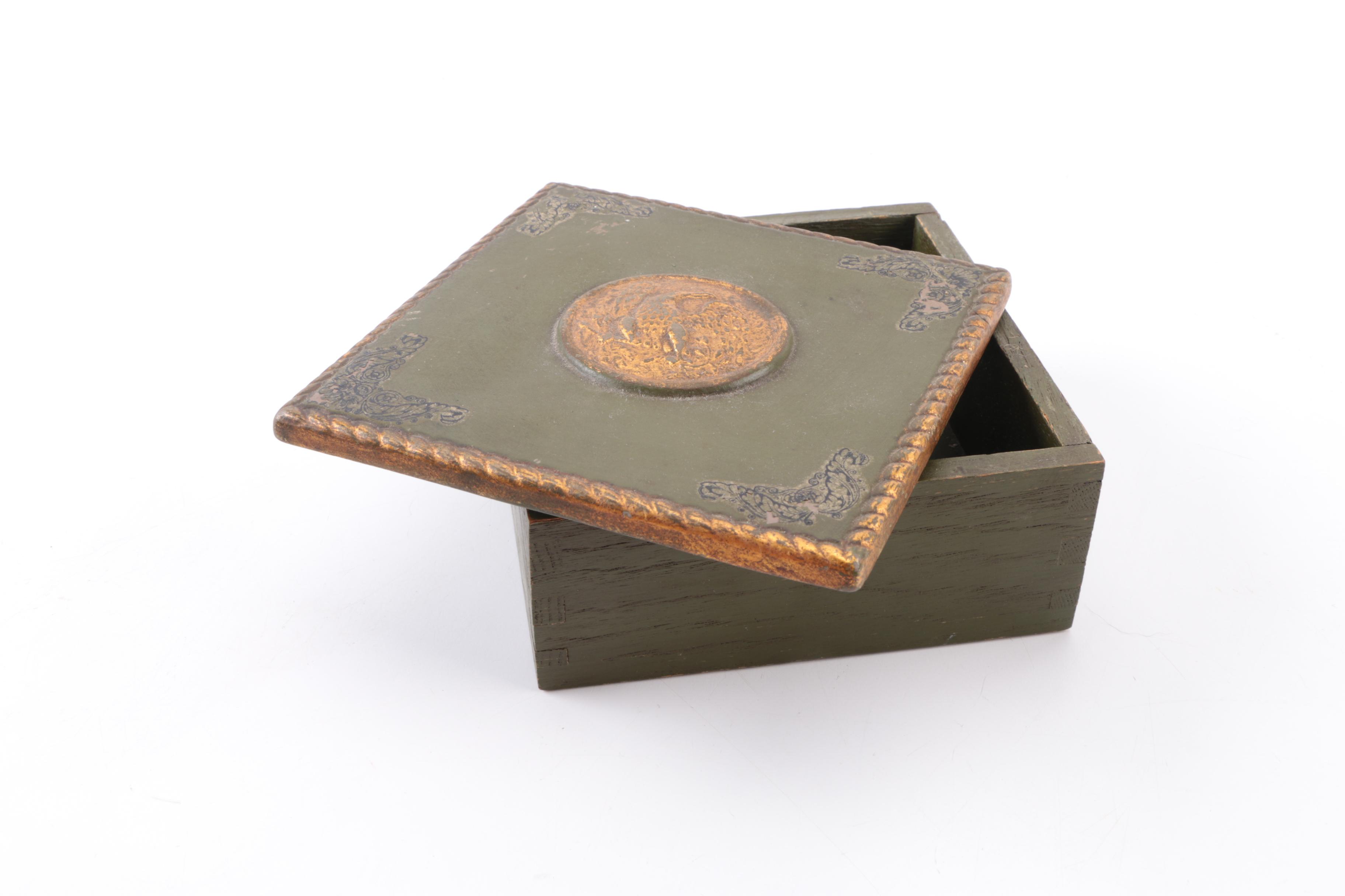 Vintage Wooden Trinket Box