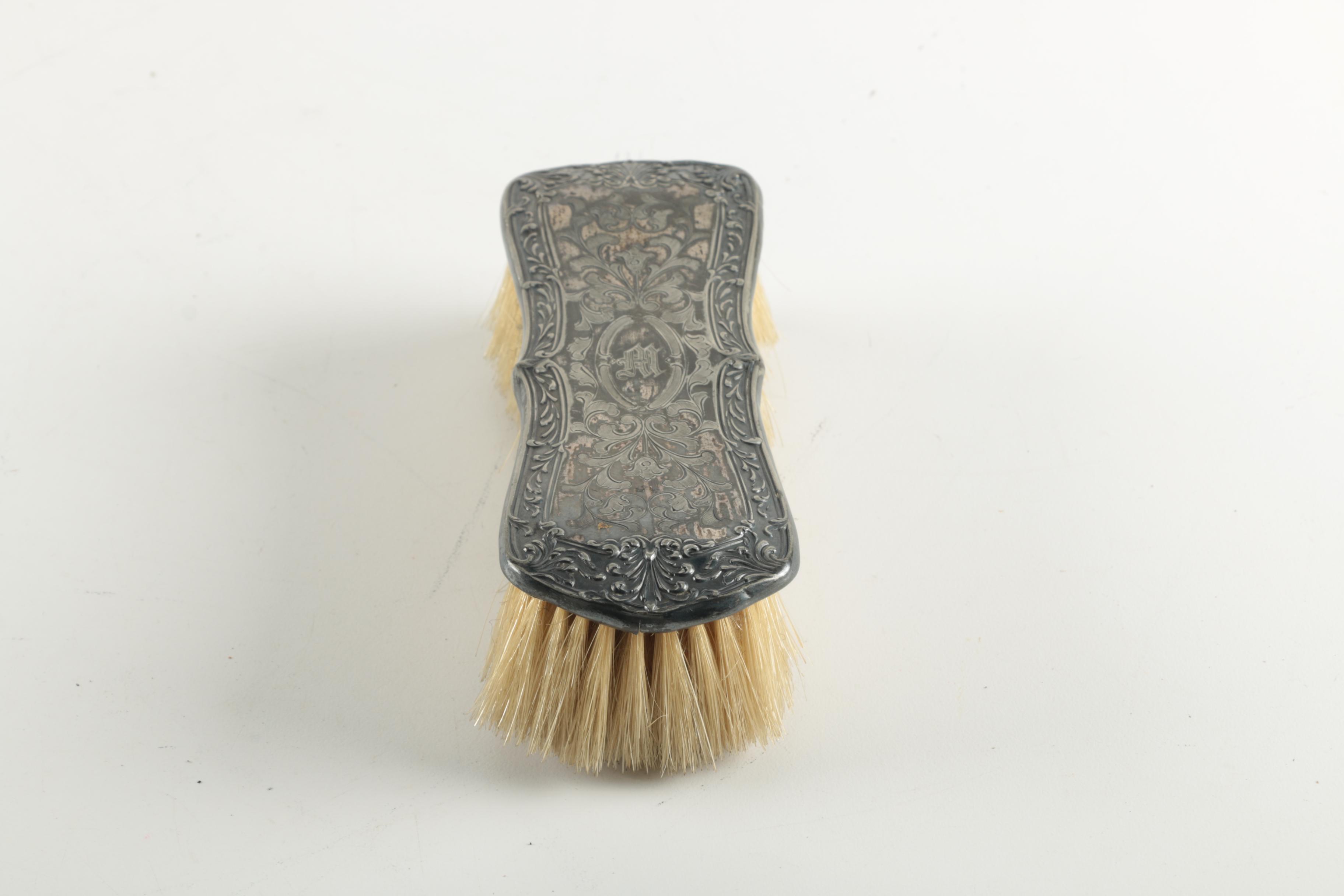 Silver Plate Handled Clothes Brush