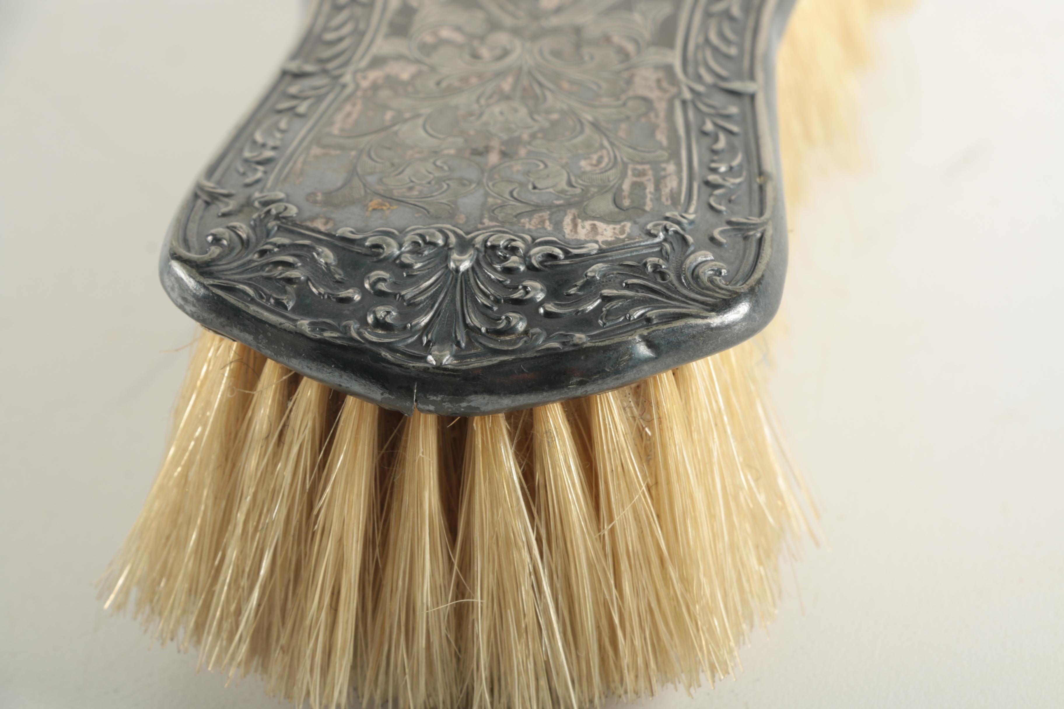 Silver Plate Handled Clothes Brush