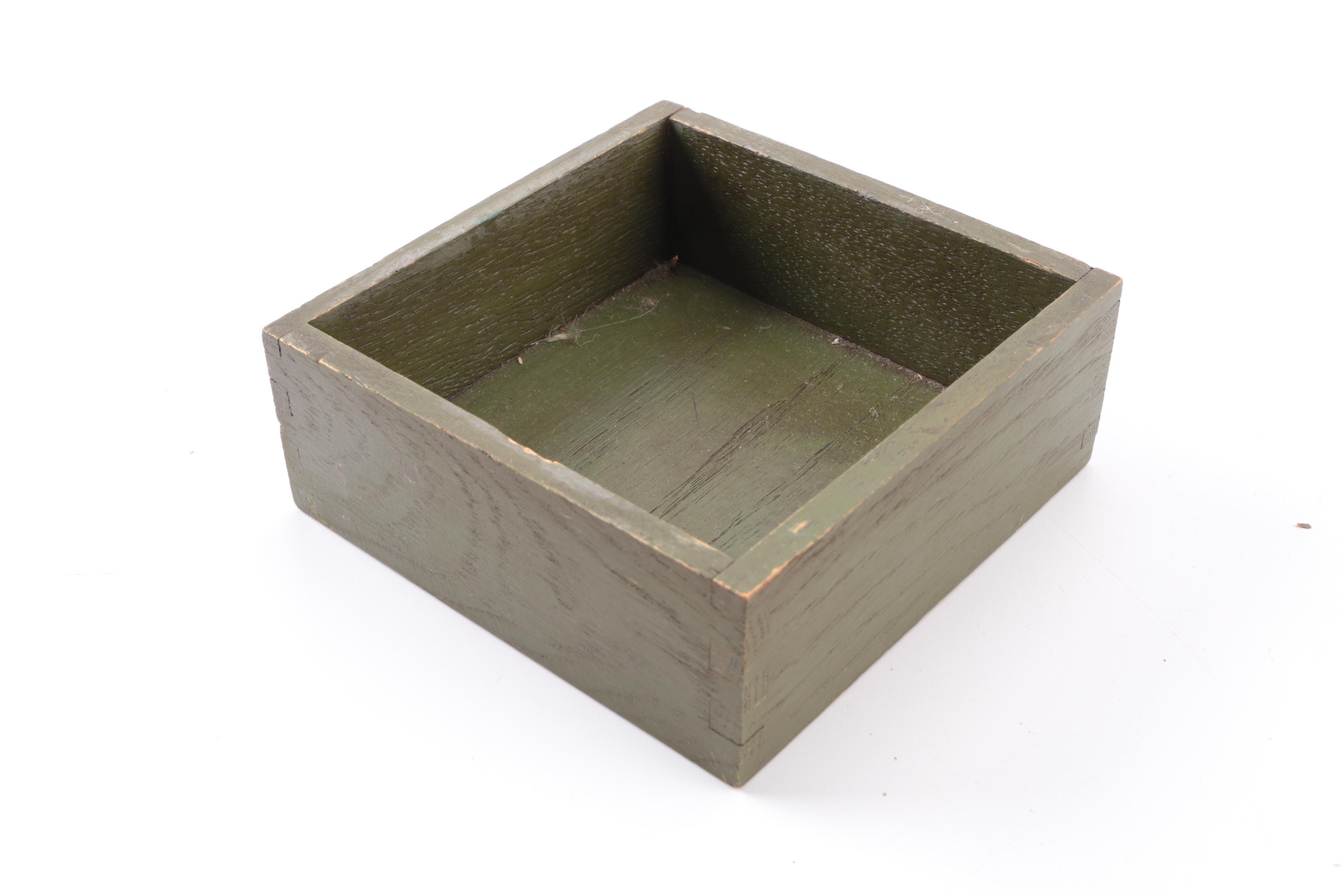 Vintage Wooden Trinket Box