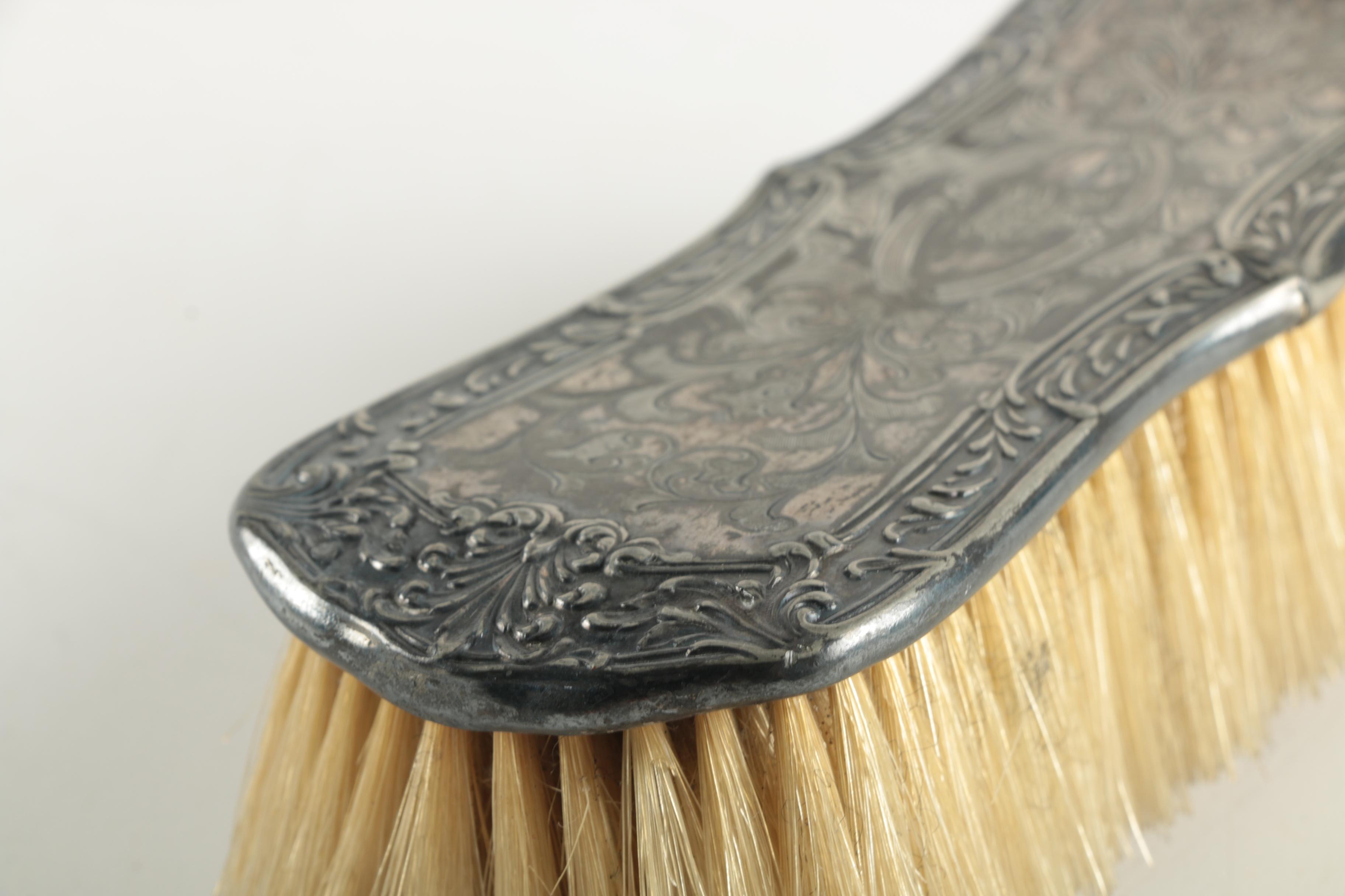 Silver Plate Handled Clothes Brush