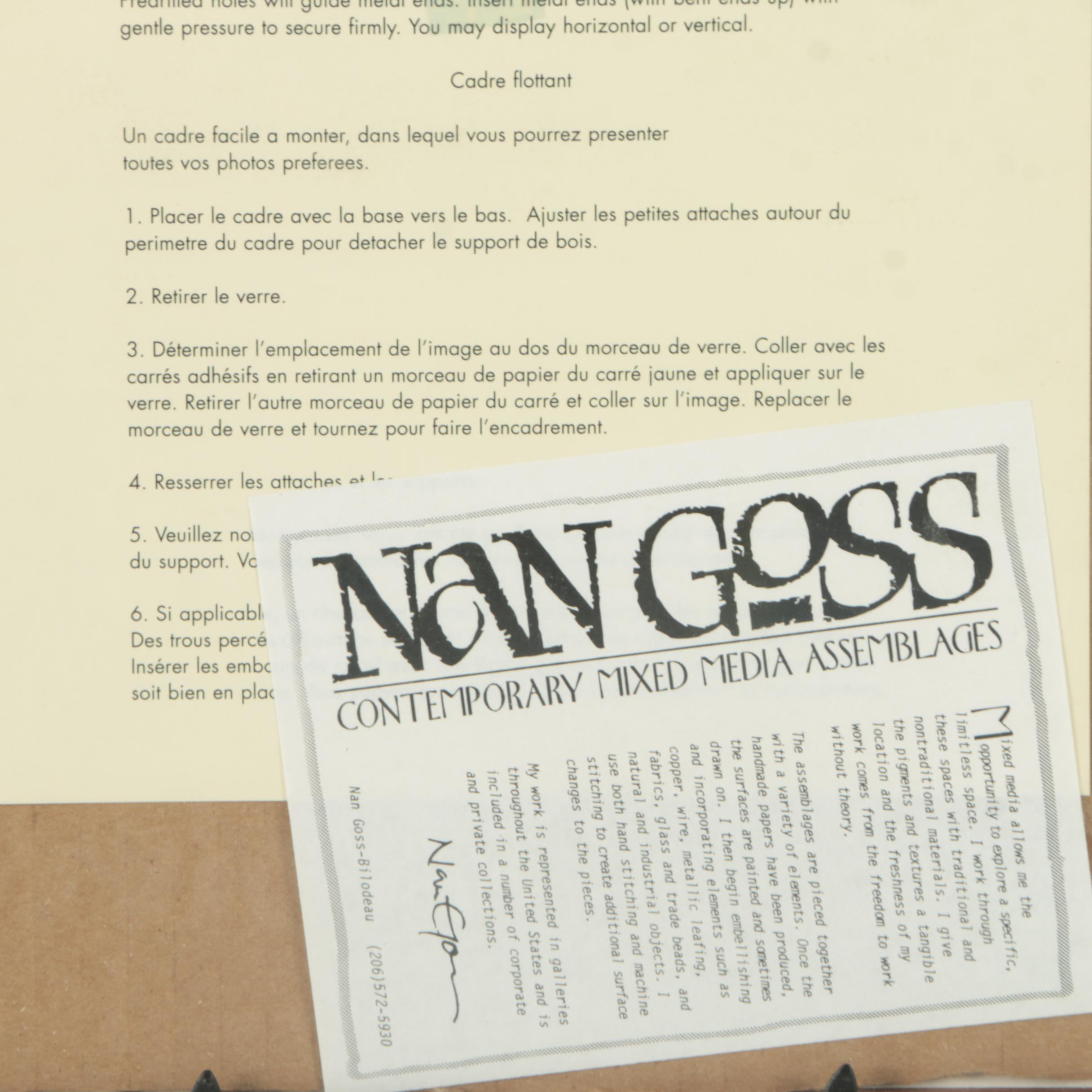 Nan Goss-Bilodeau Mixed Media Assemblage