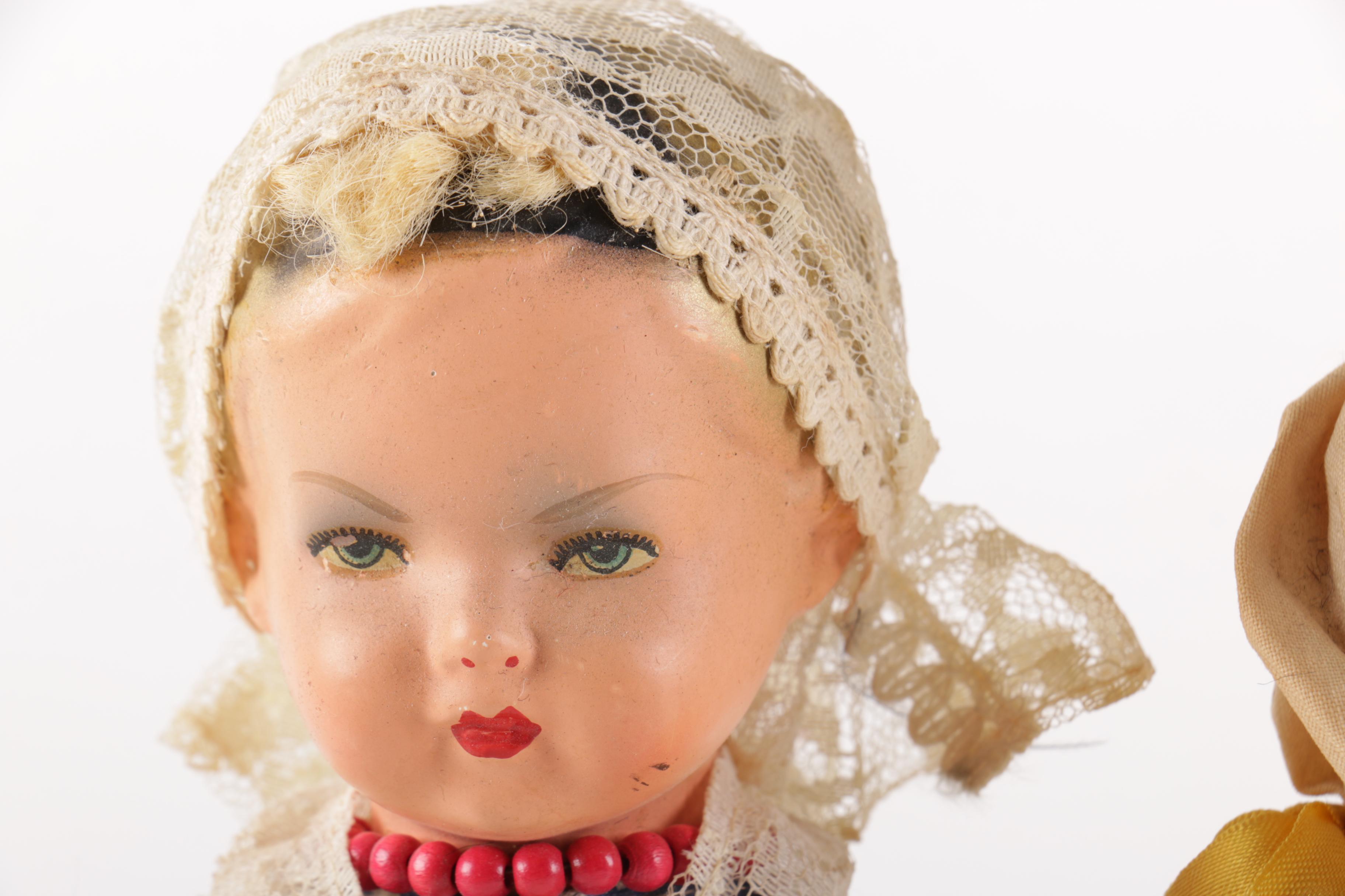 Vintage Cloth and Composite Dolls
