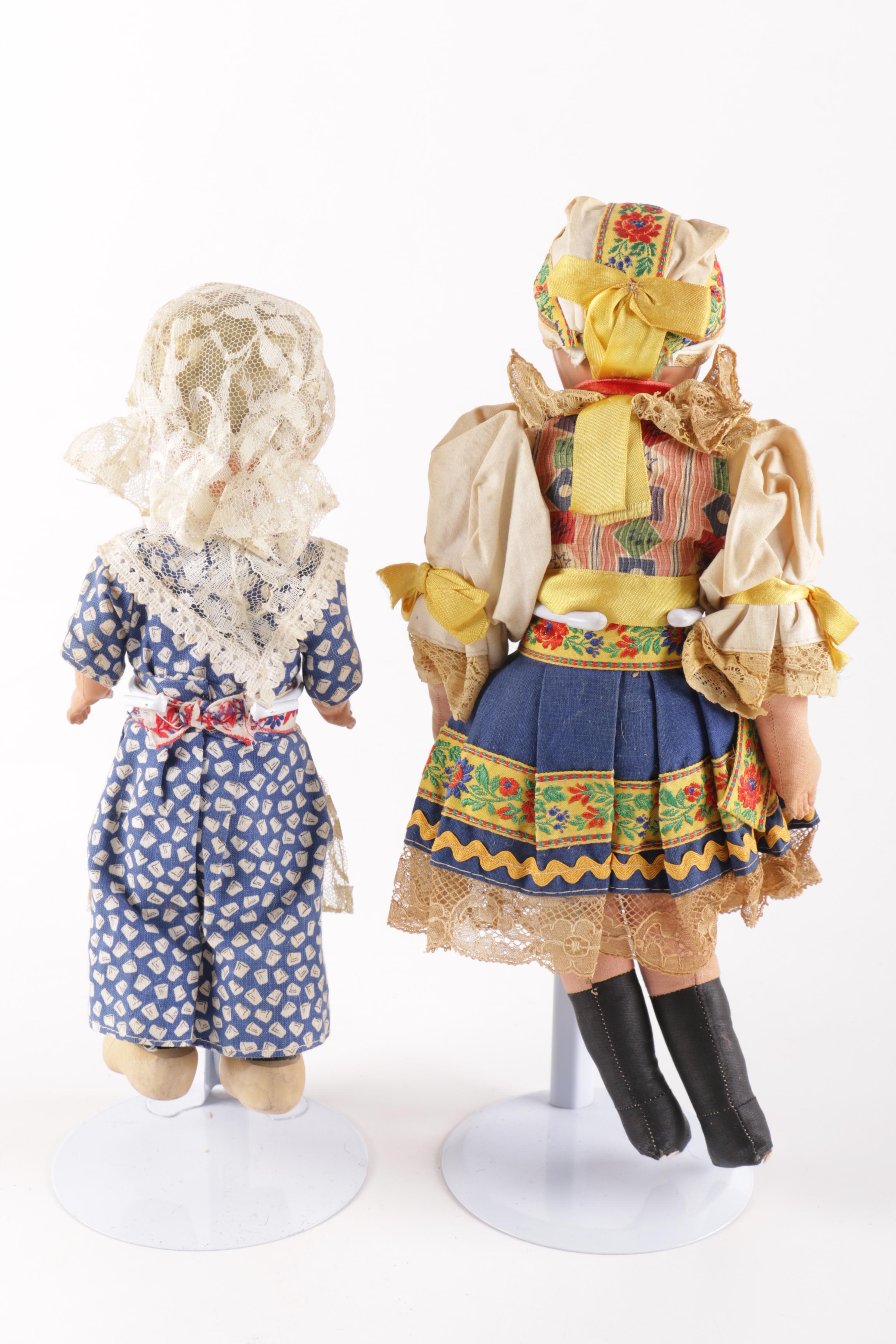 Vintage Cloth and Composite Dolls