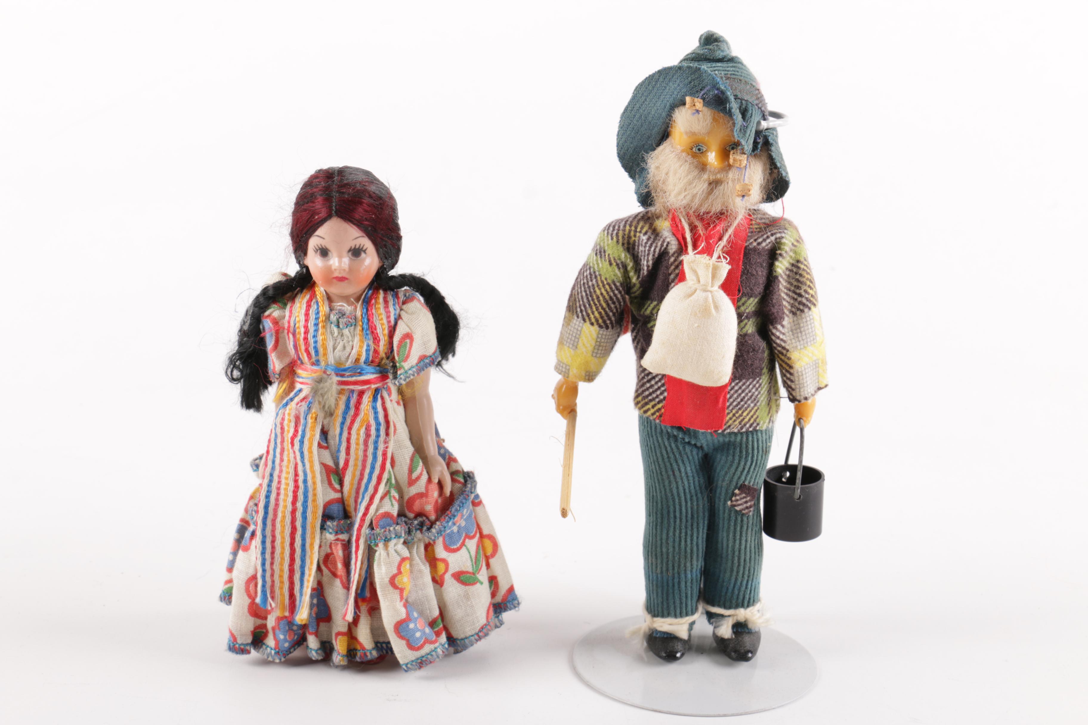 Vintage Cloth and Composite Dolls