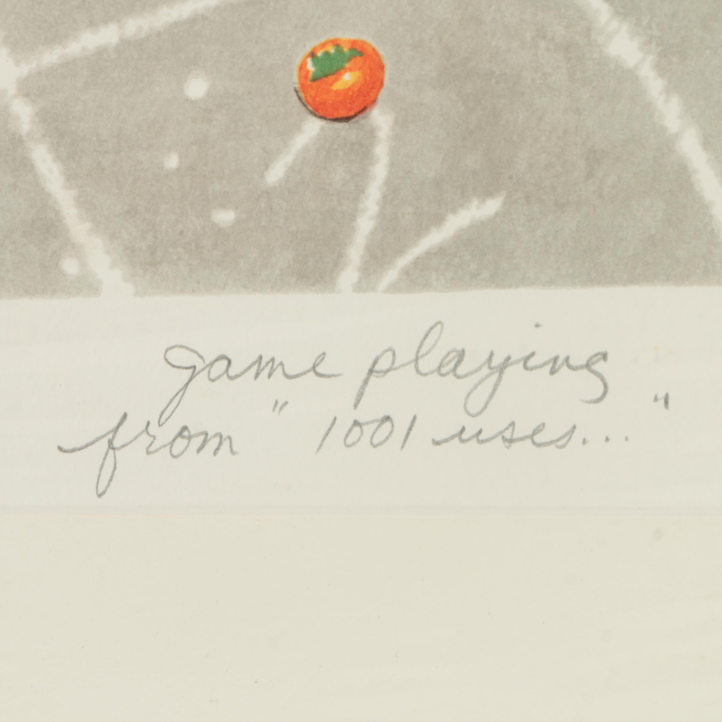 Linda Molto Limited Edition Serigraph on Paper "Game Playing"