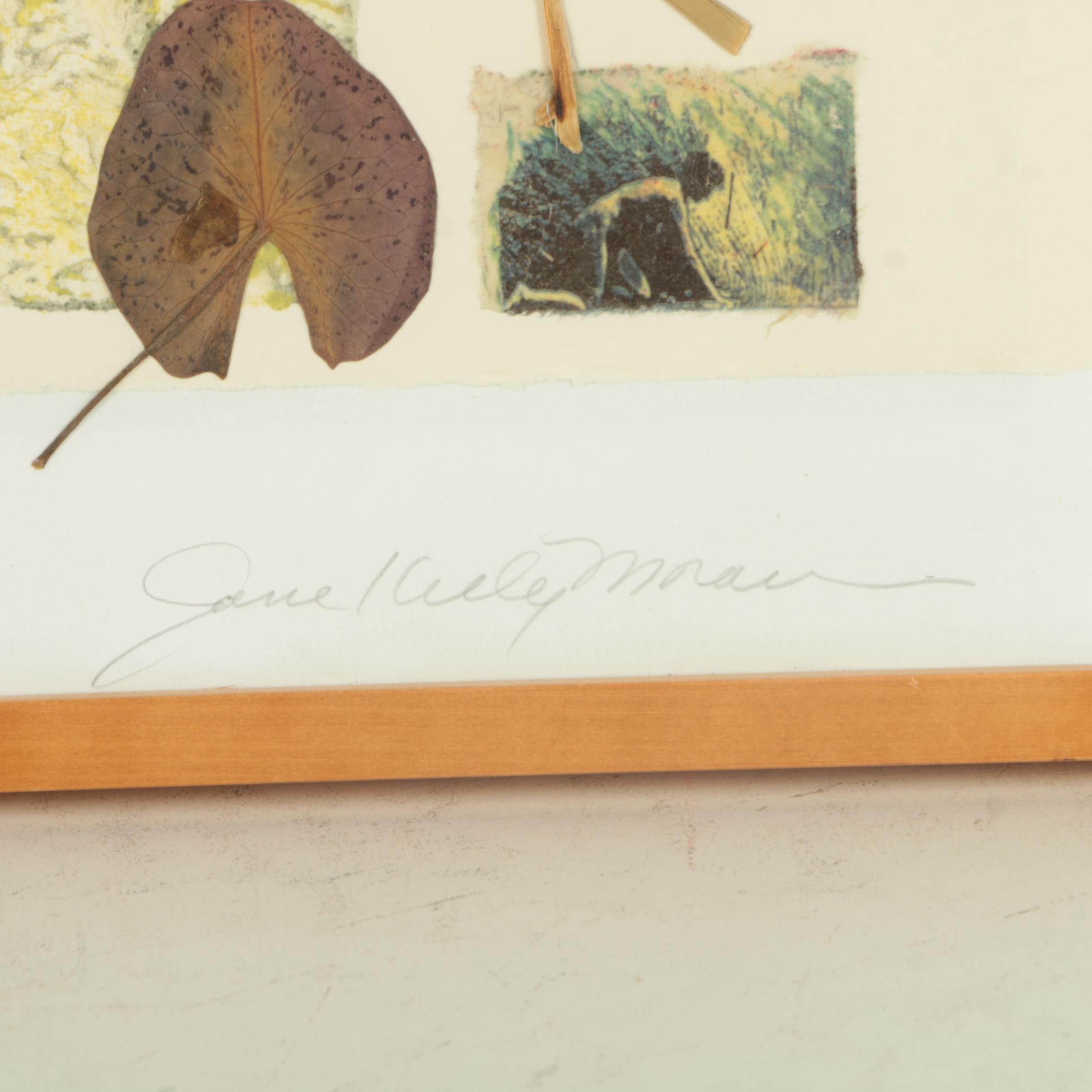 Jane Kelly Morais Mixed Media on Paper "Gathering Frogs"