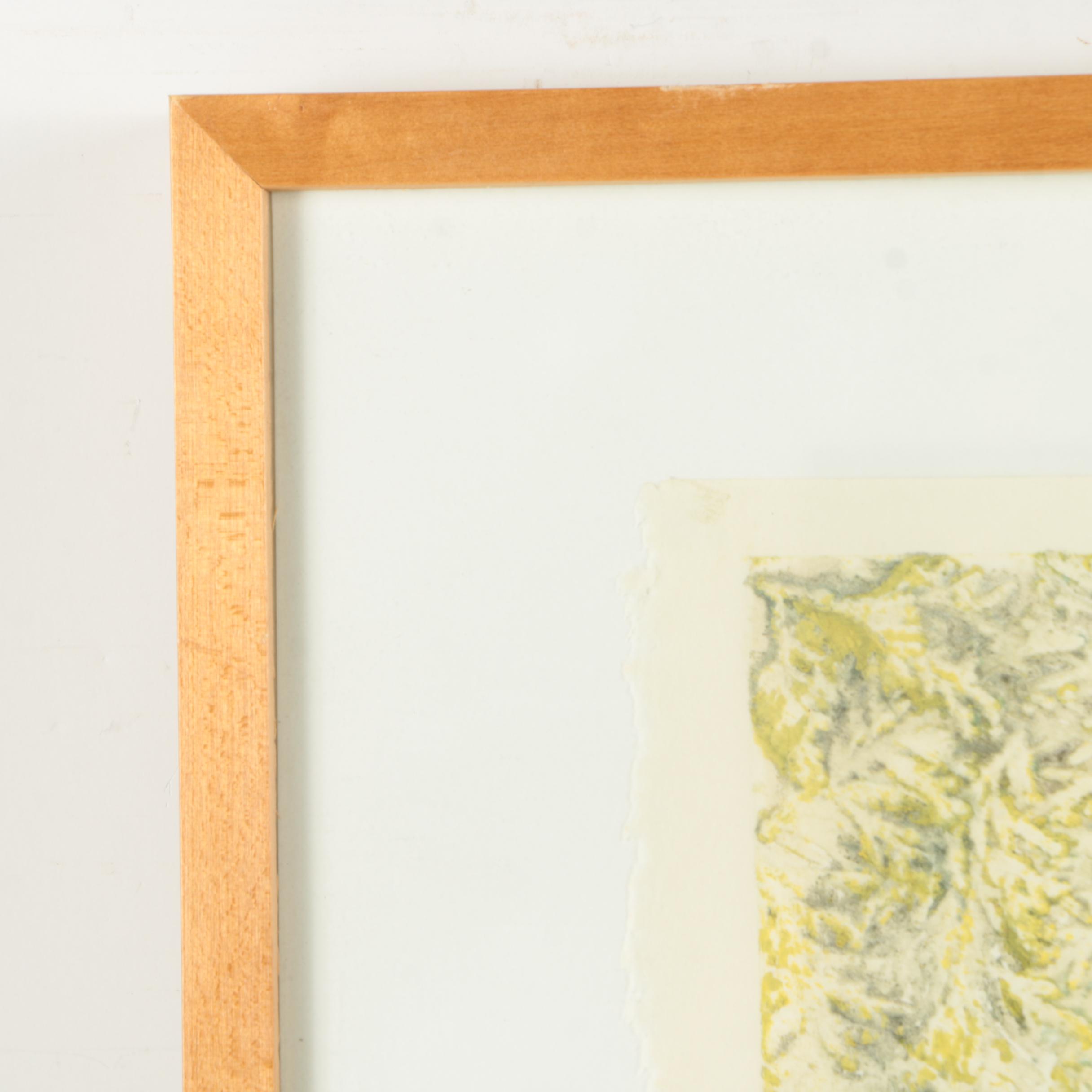 Jane Kelly Morais Mixed Media on Paper "Gathering Frogs"