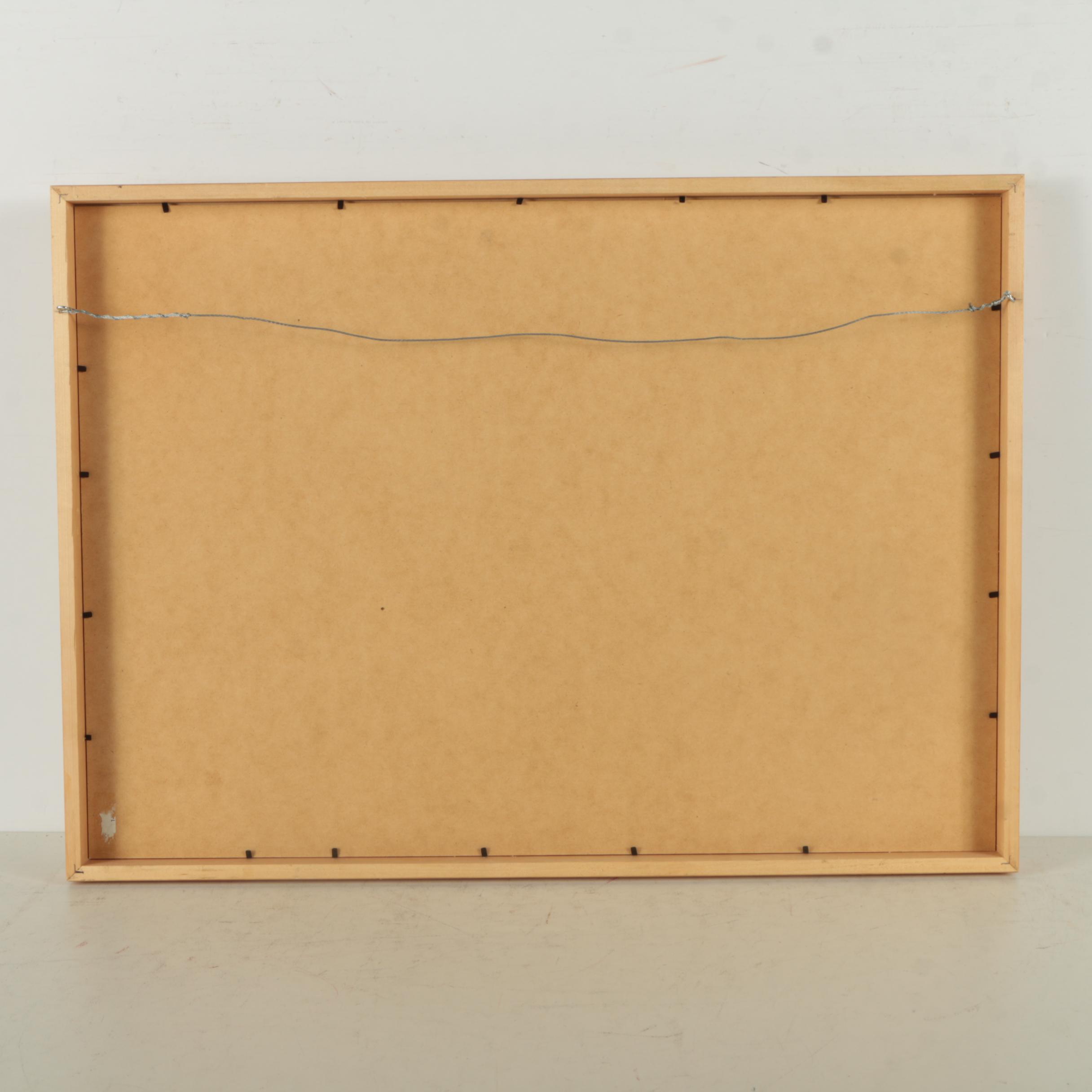 Jane Kelly Morais Mixed Media on Paper "Gathering Frogs"