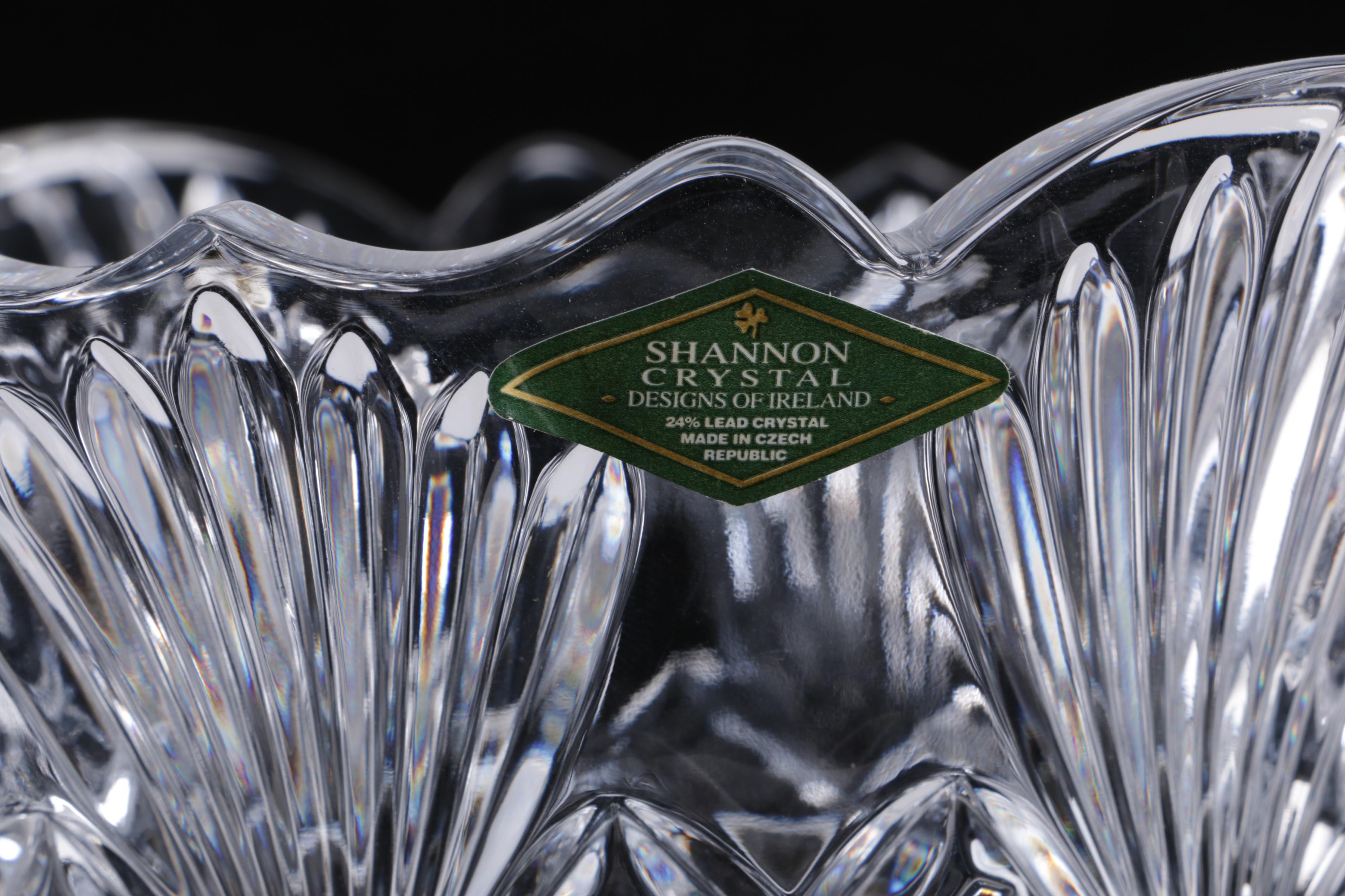 Shannon Crystal "Designs of Ireland" Lead Crystal Vase