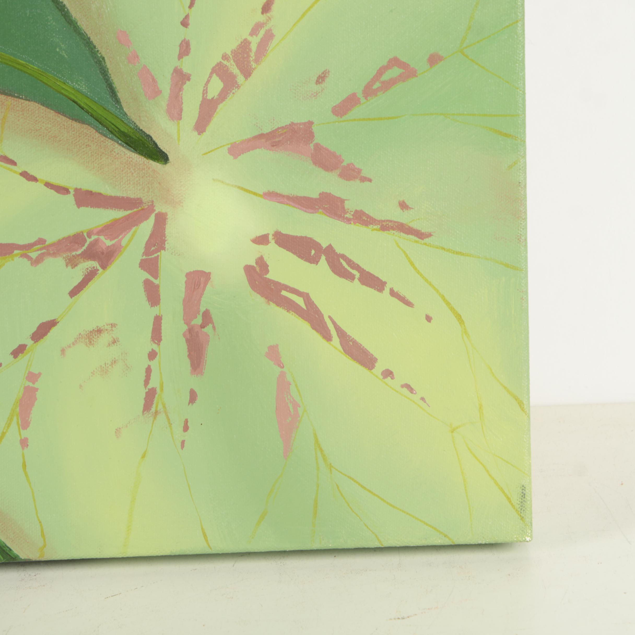 H.E. Kirstel Oil on Canvas of Fishing Lures