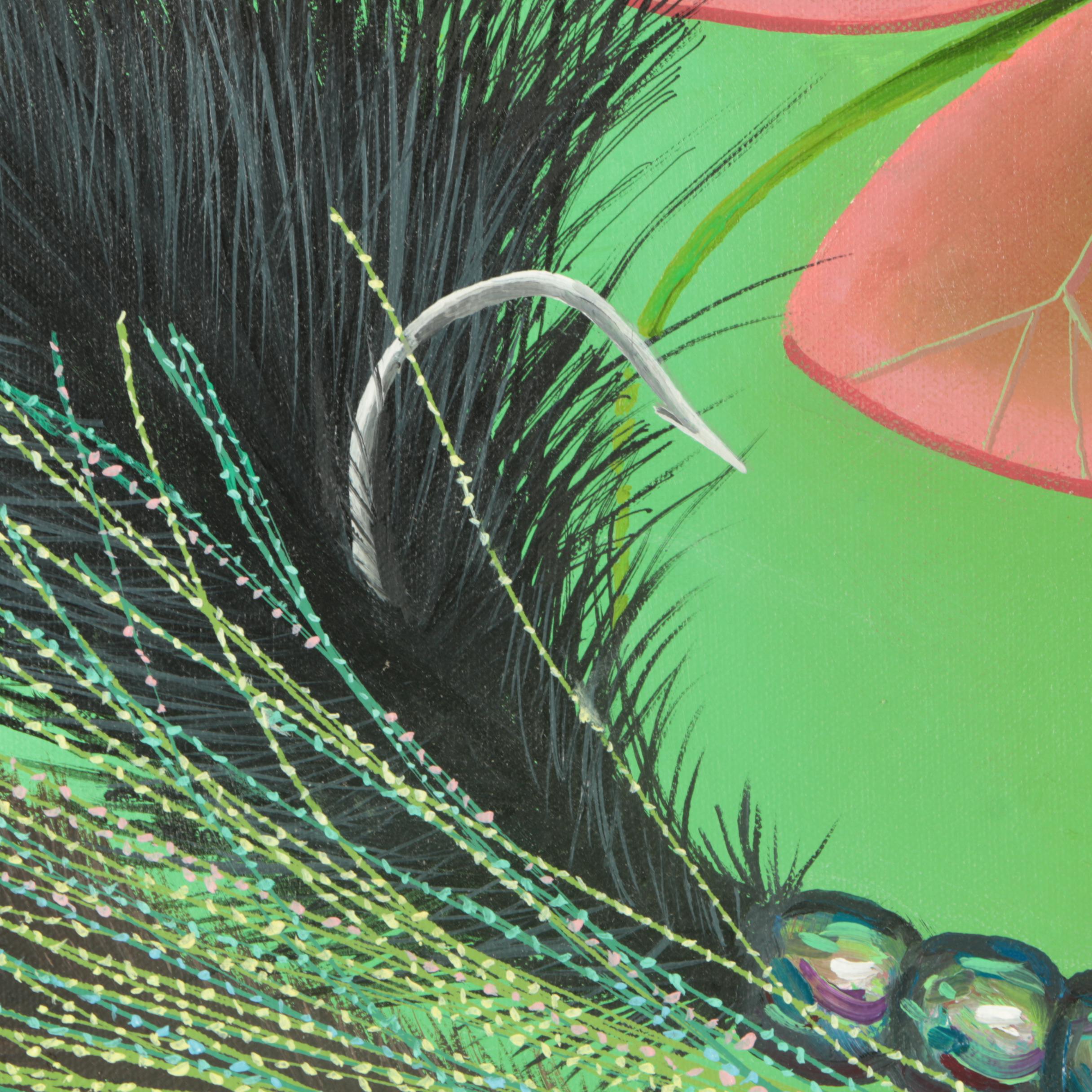 H.E. Kirstel Oil on Canvas of Fishing Lures