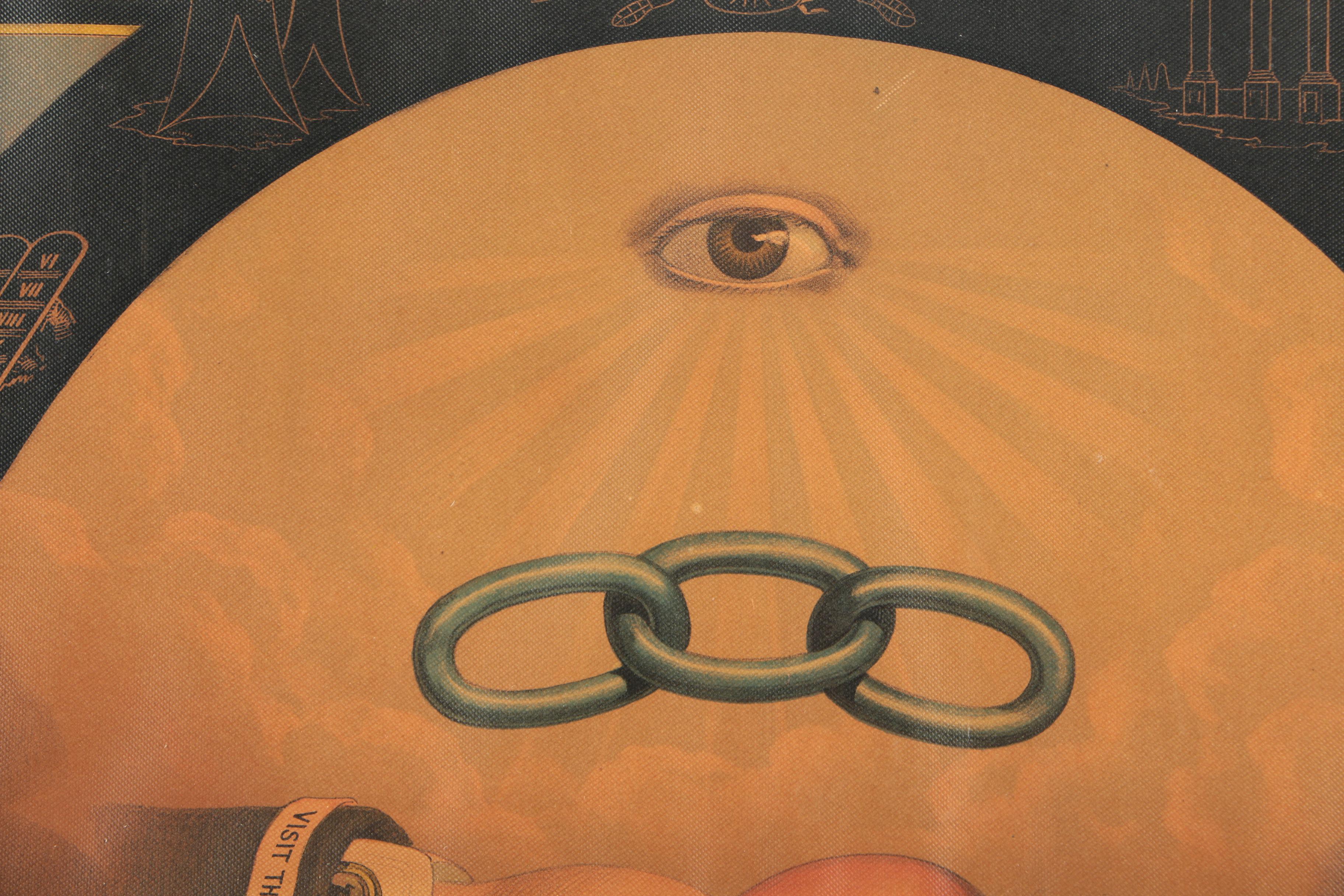 Colored Lithograph "Independent Order of Odd Fellows"