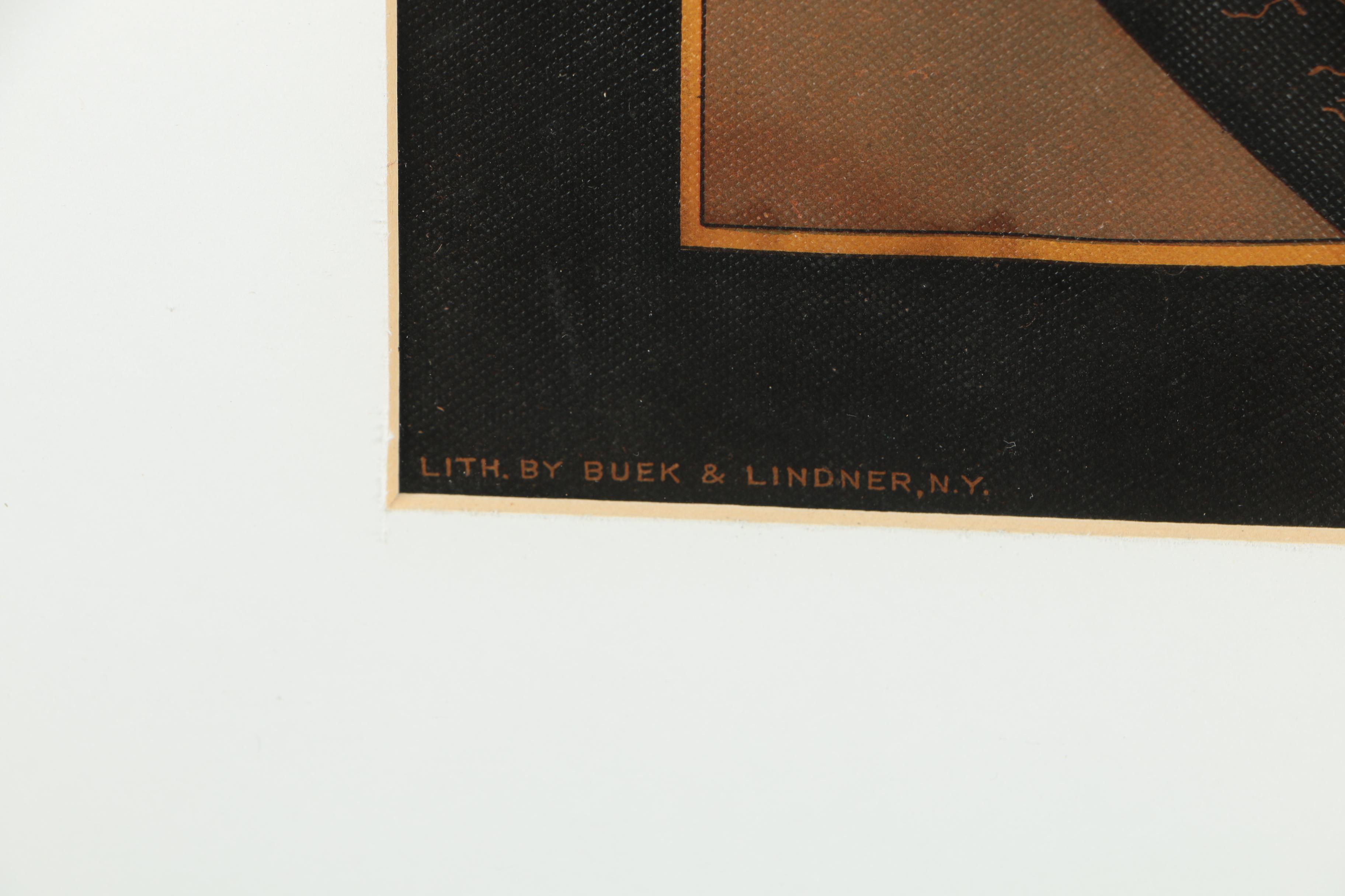 Colored Lithograph "Independent Order of Odd Fellows"