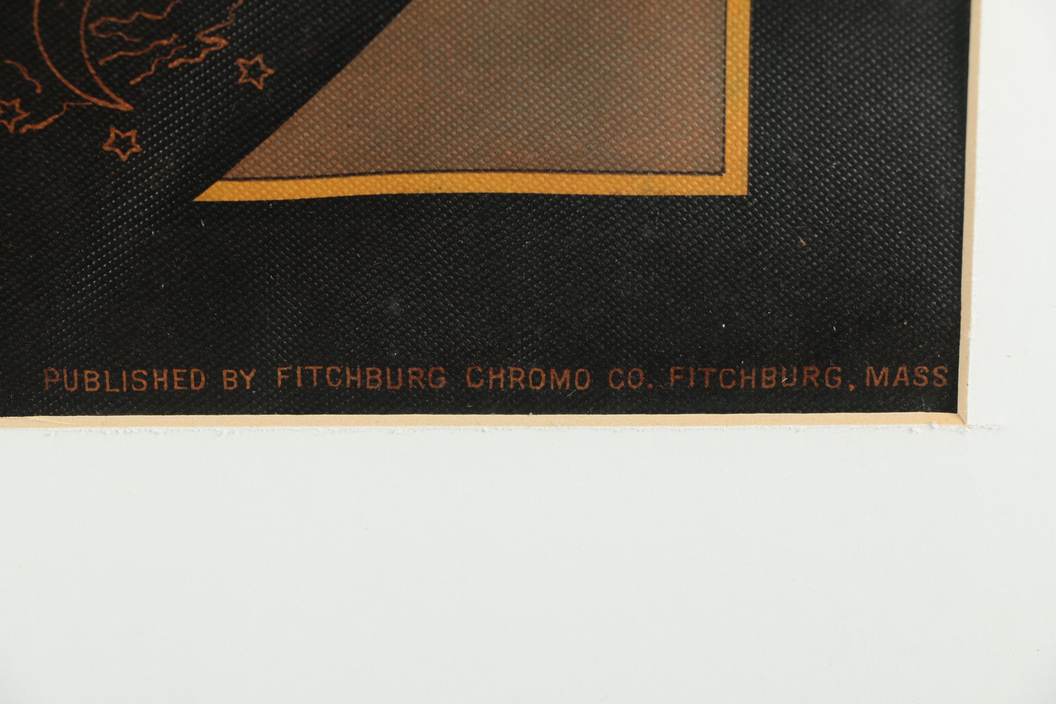 Colored Lithograph "Independent Order of Odd Fellows"