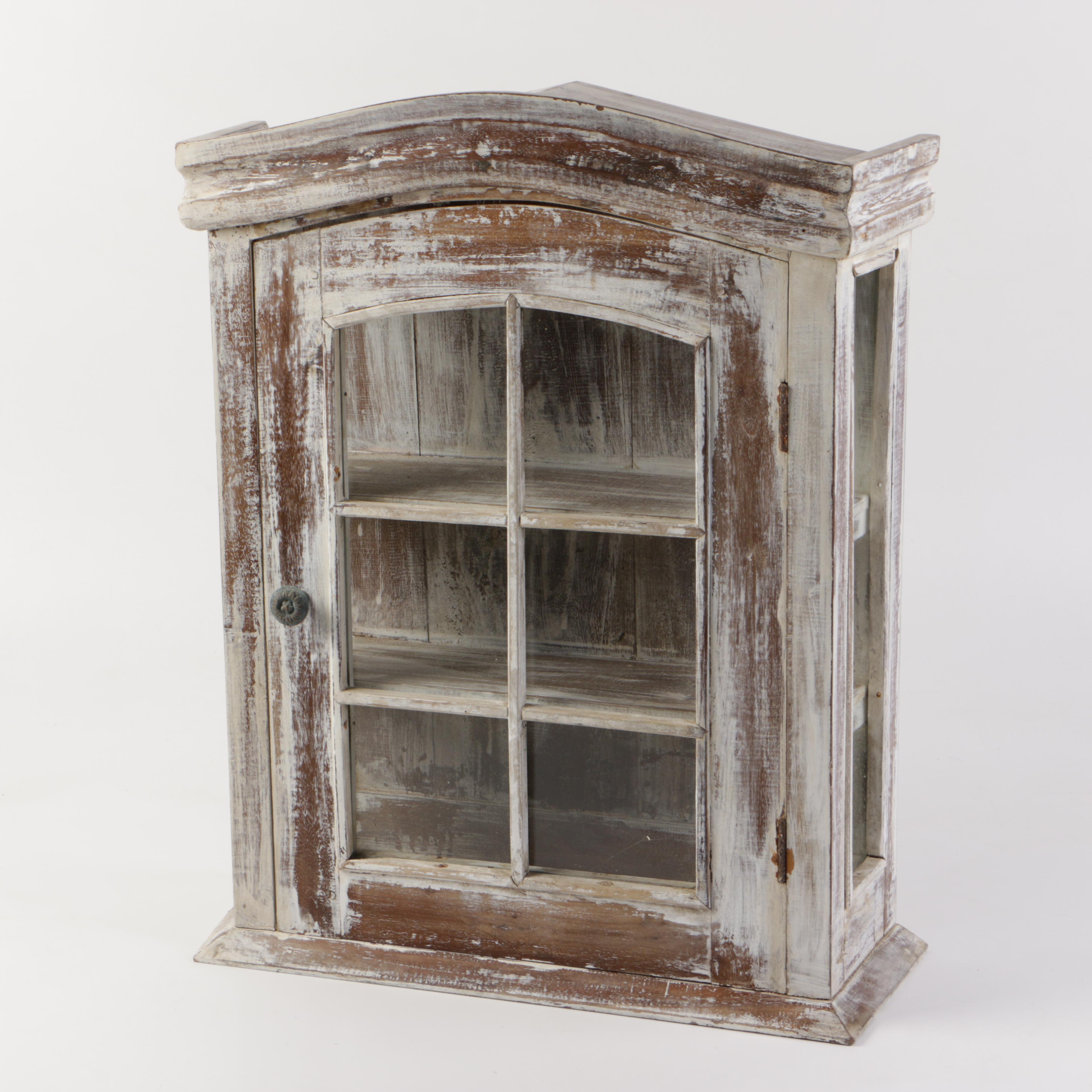 White Wooden Display Cabinet
