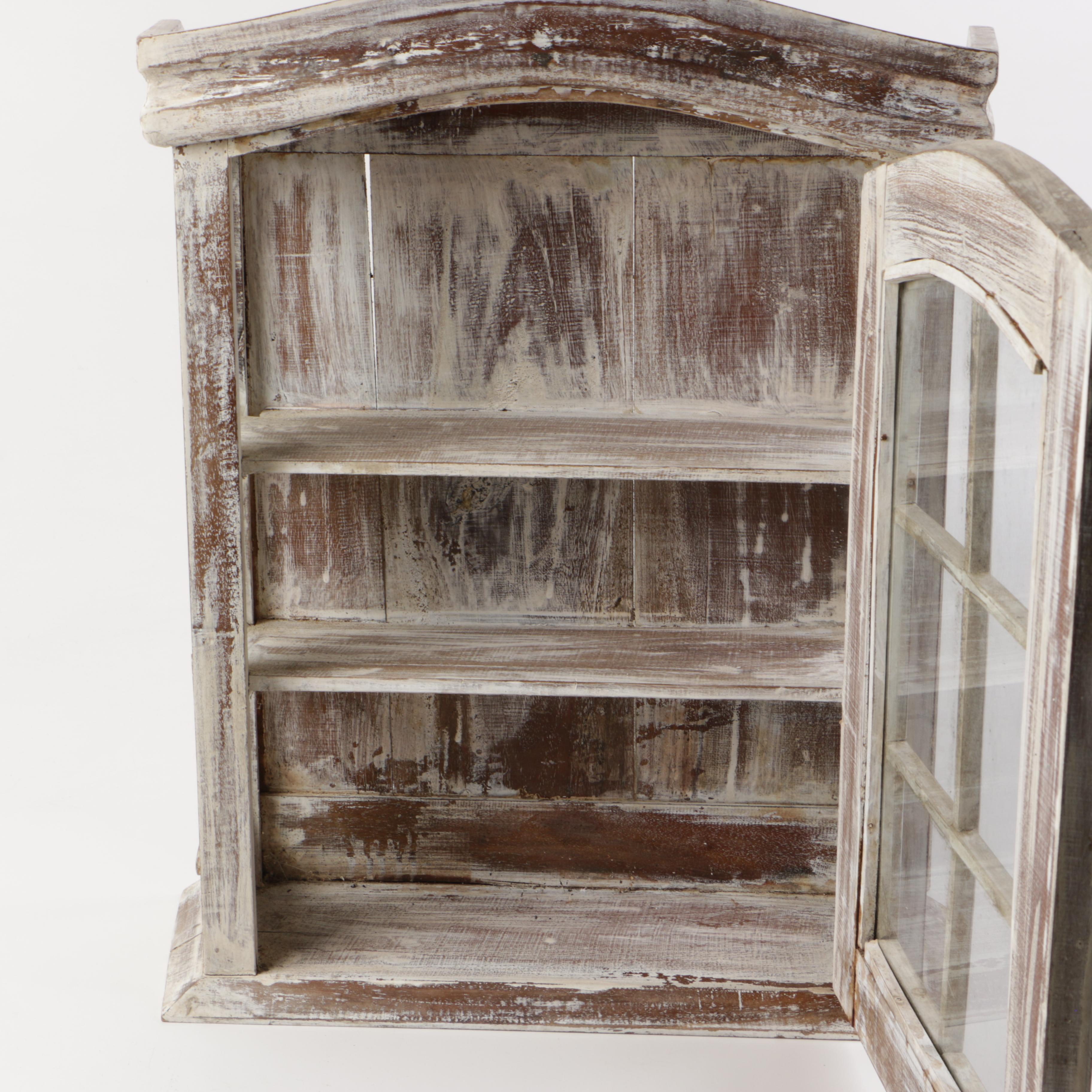 White Wooden Display Cabinet